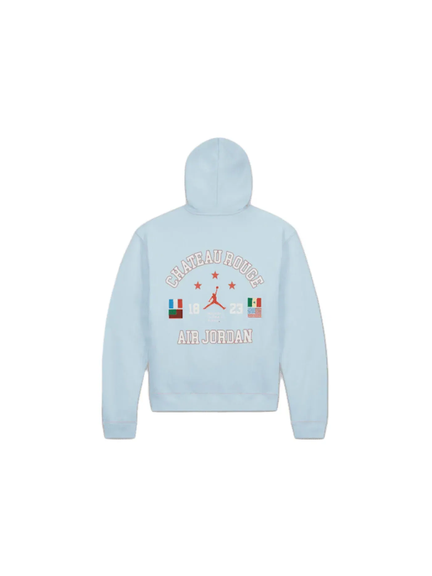 Мужская худи с принтом Jordan x Maison Chateau Rouge Hoodie Blue — изображение 2 из 2