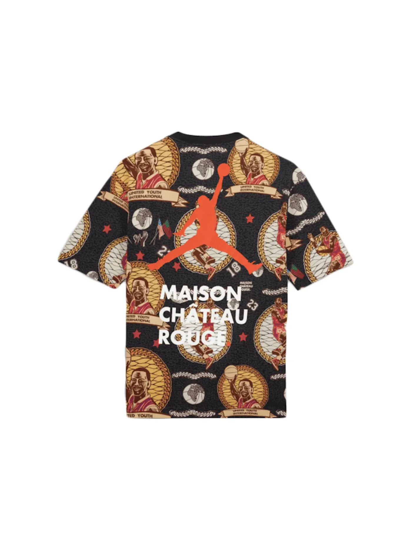 Мужская футболка с принтом Jordan x Maison Chateau Rouge — изображение 2 из 2, черный