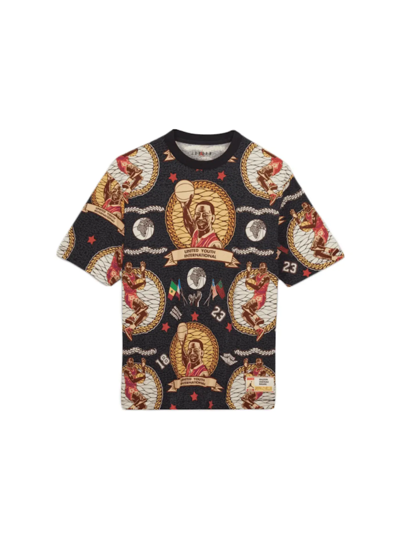 Мужская футболка с принтом Jordan x Maison Chateau Rouge T-Shirt — изображение 1 из 2, черный