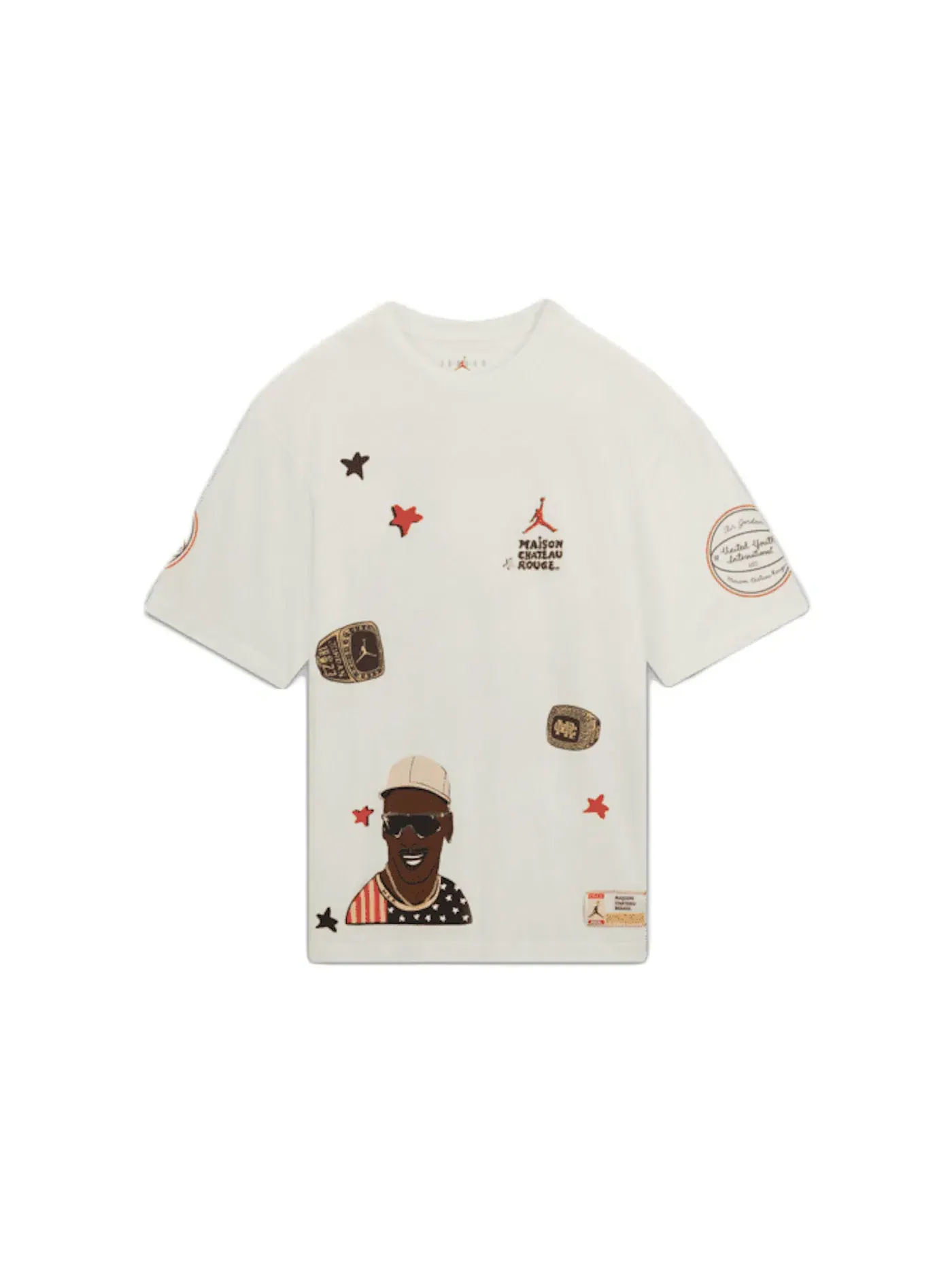 Мужская футболка с принтом Jordan x Maison Chateau Rouge T-Shirt — изображение 1 из 2, белый