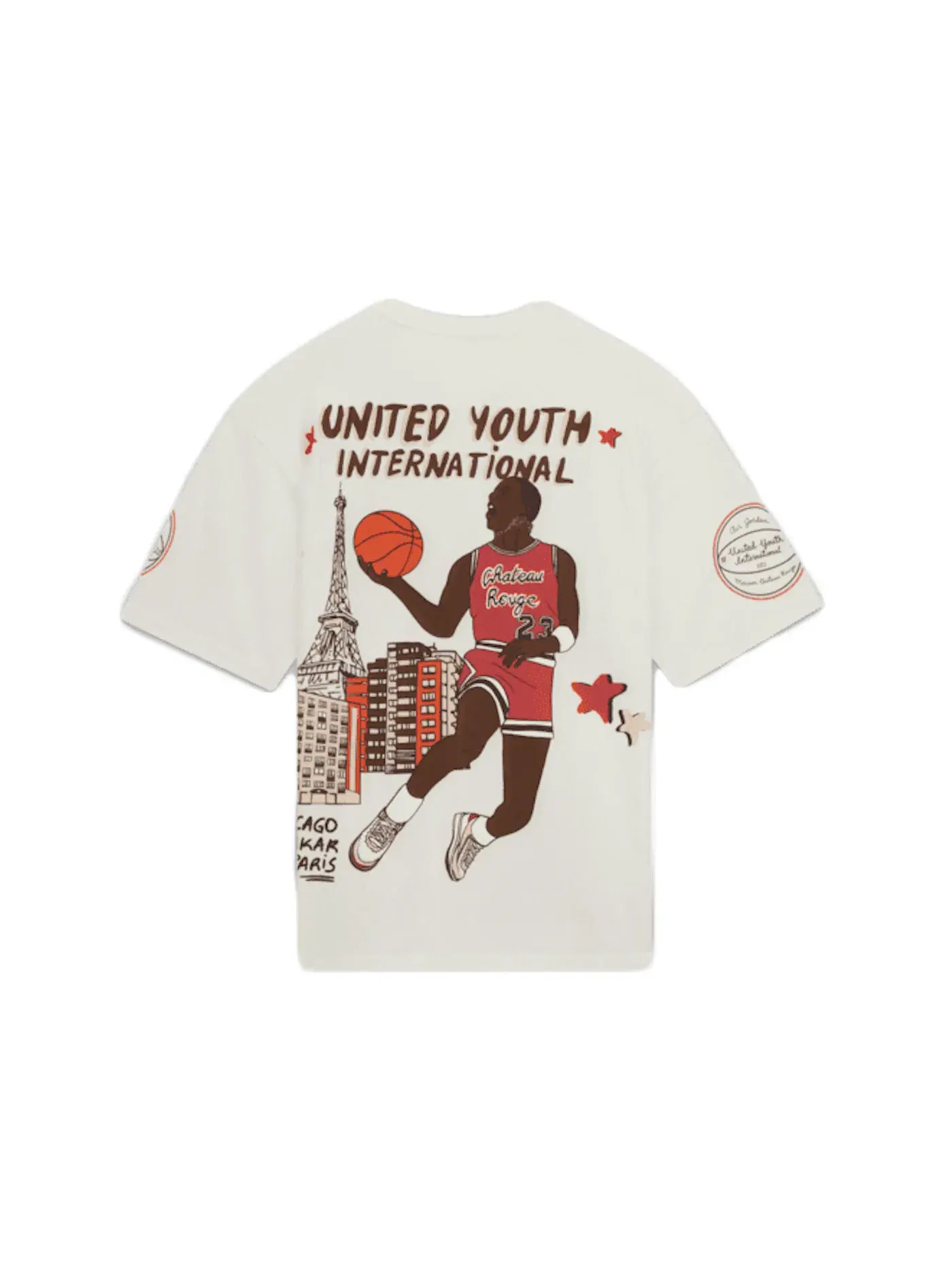 Мужская футболка с принтом Jordan x Maison Chateau Rouge T-Shirt — изображение 2 из 2, белый