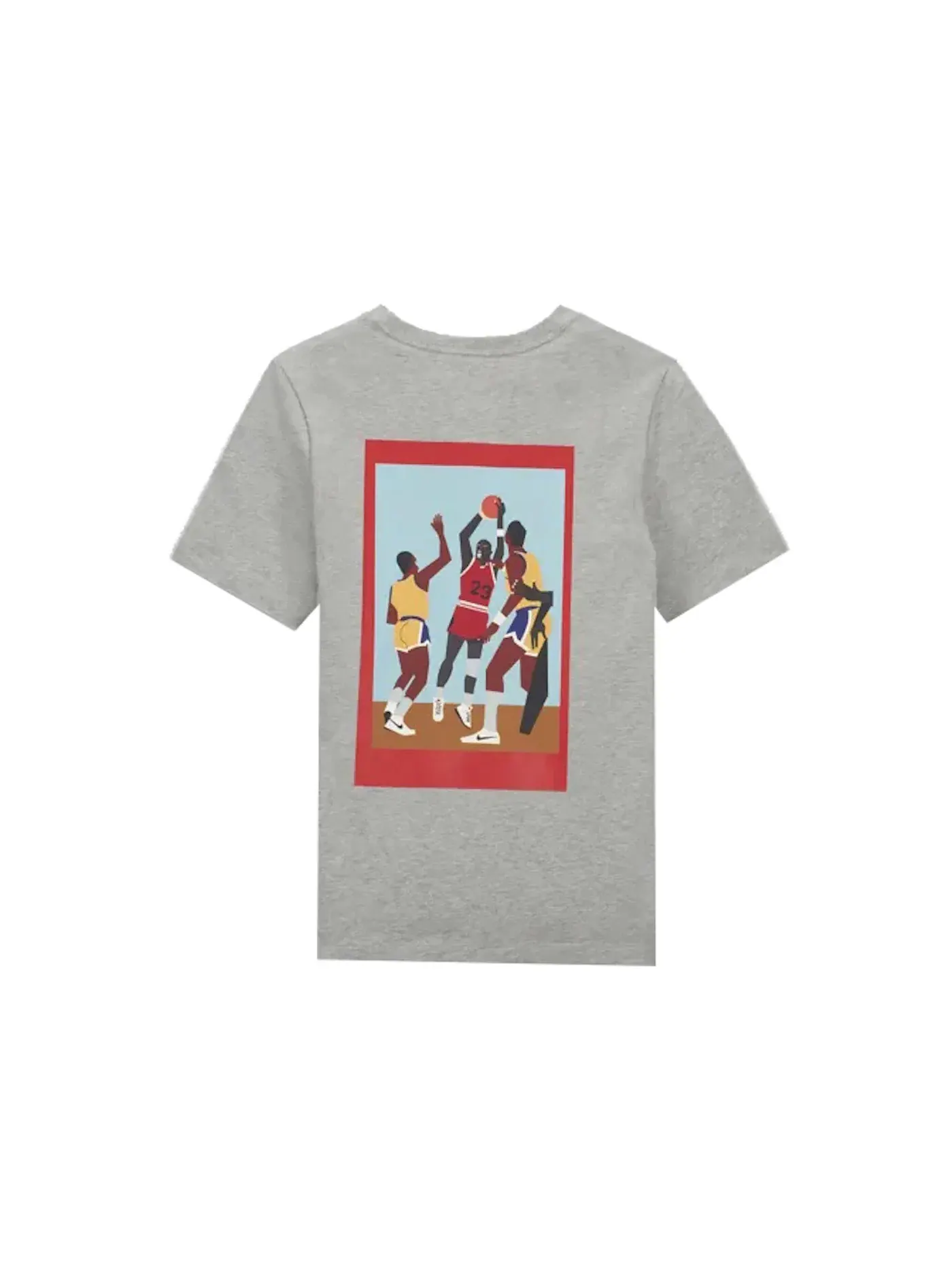 Футболка с принтом Jordan x Nina Chanel Abney T-shirt — изображение 2 из 2, серый