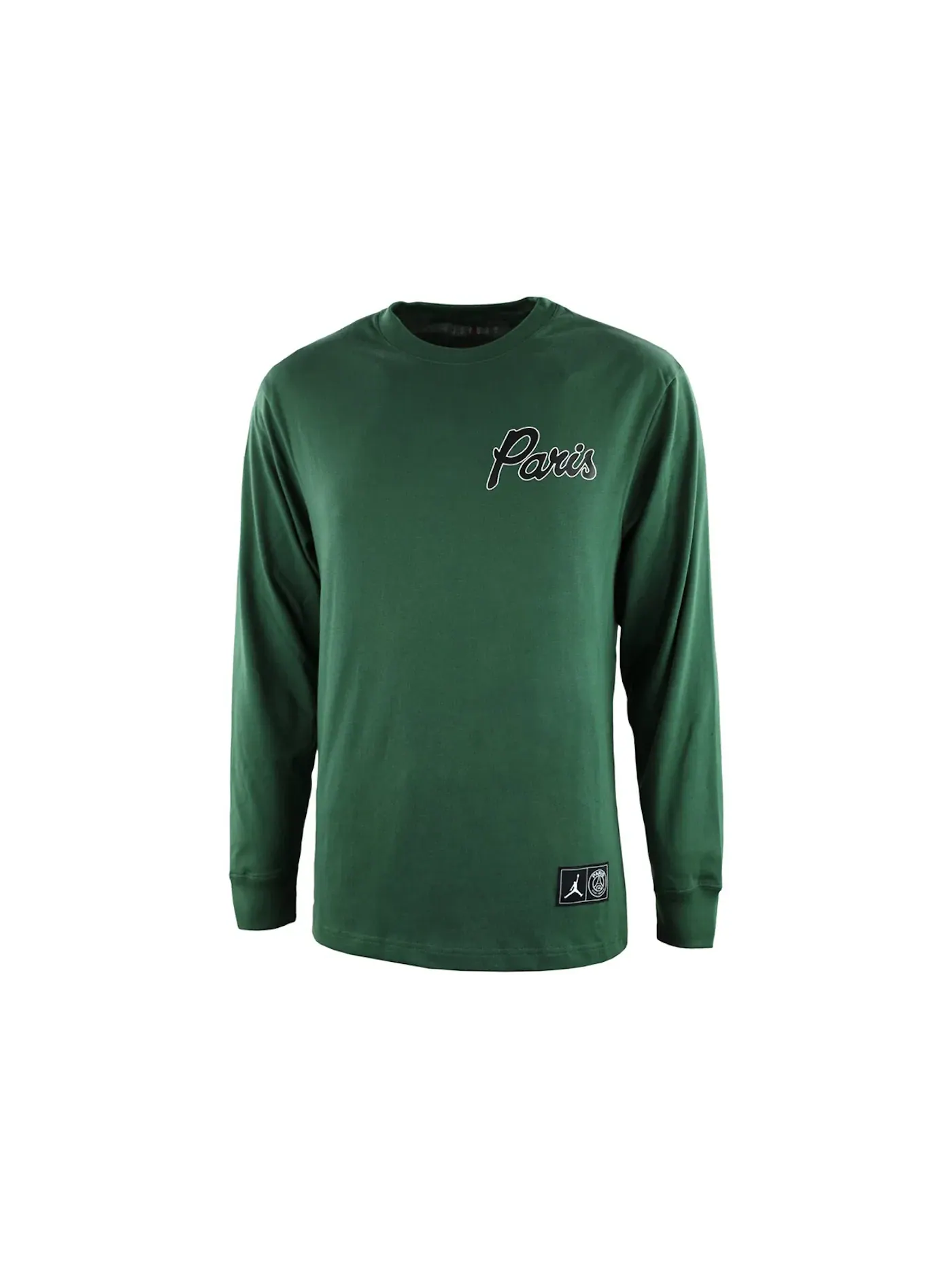 Мужская футболка с длинным рукавом Jordan x Paris Saint-Germain Long-Sleeve T-Shirt Jordan — изображение 1 из 2, зеленый