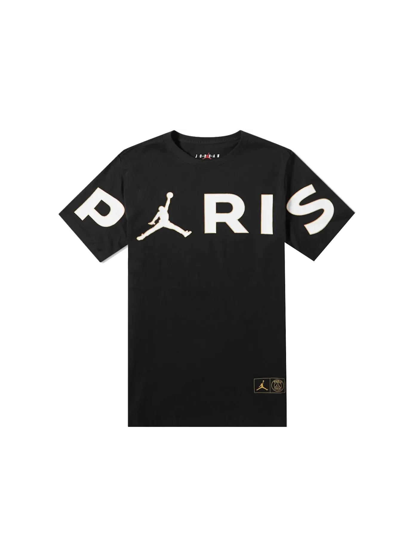 Мужская футболка с принтом Jordan x Paris Saint-Germain Wordmark Tee — изображение 1 из 1, черный