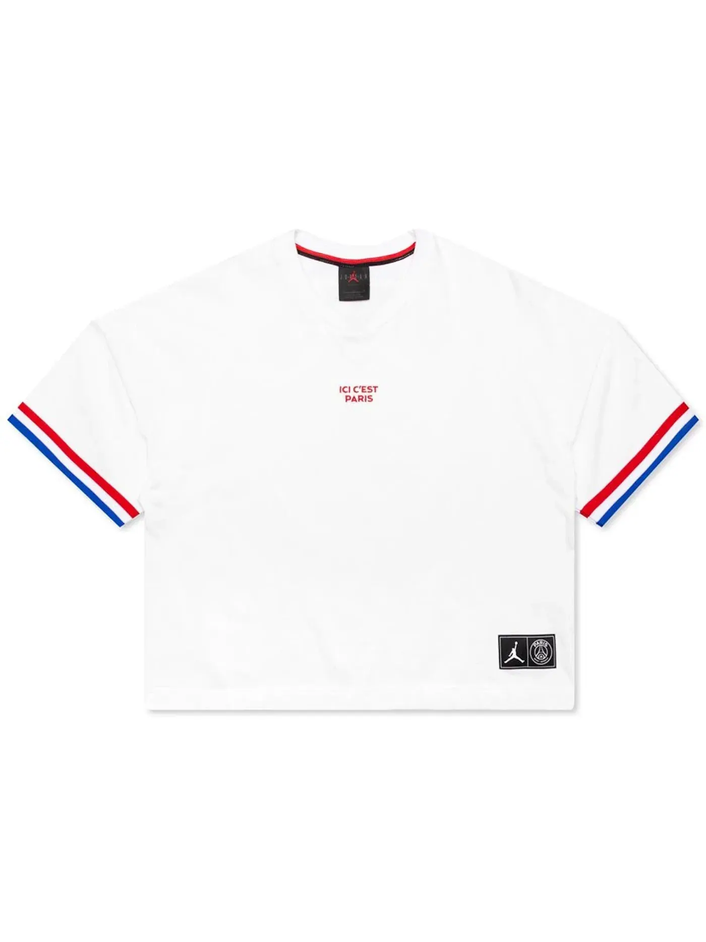 Женская футболка с коротким рукавом Jordan x PSG S/S Top — изображение 1 из 2, белый/красный