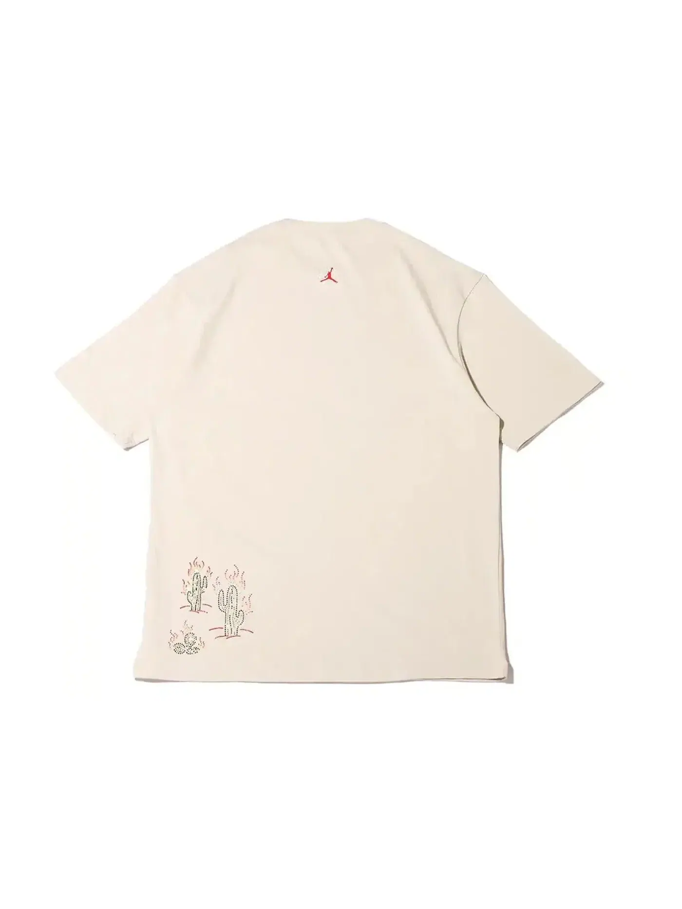 Мужская футболка с принтом Jordan x Travis Scott Flight Graphic Tee Jordan — изображение 2 из 2, бежевый