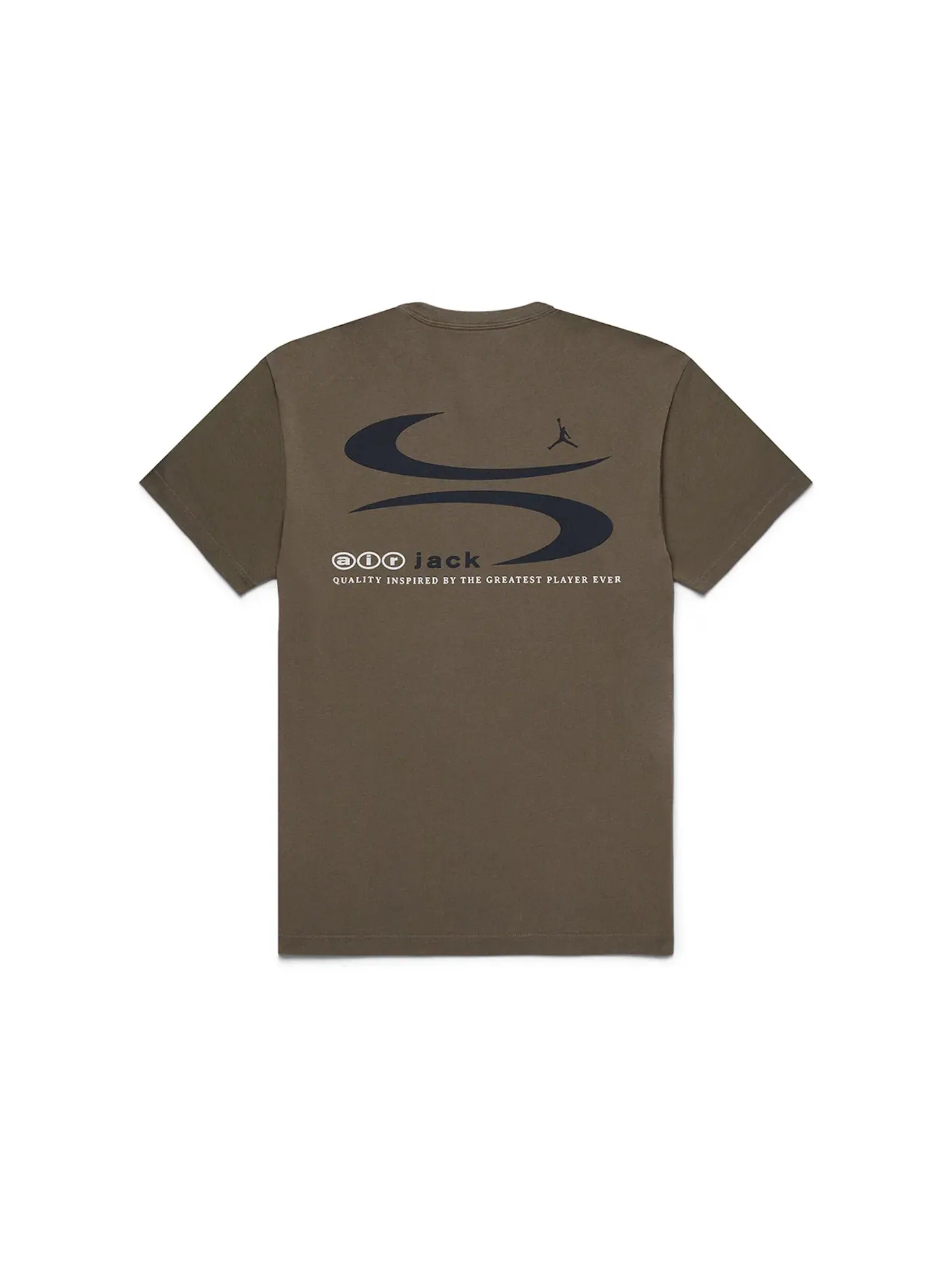 Мужская футболка хлопковая Jordan x Travis Scott T-shirt — изображение 2 из 4, коричневый
