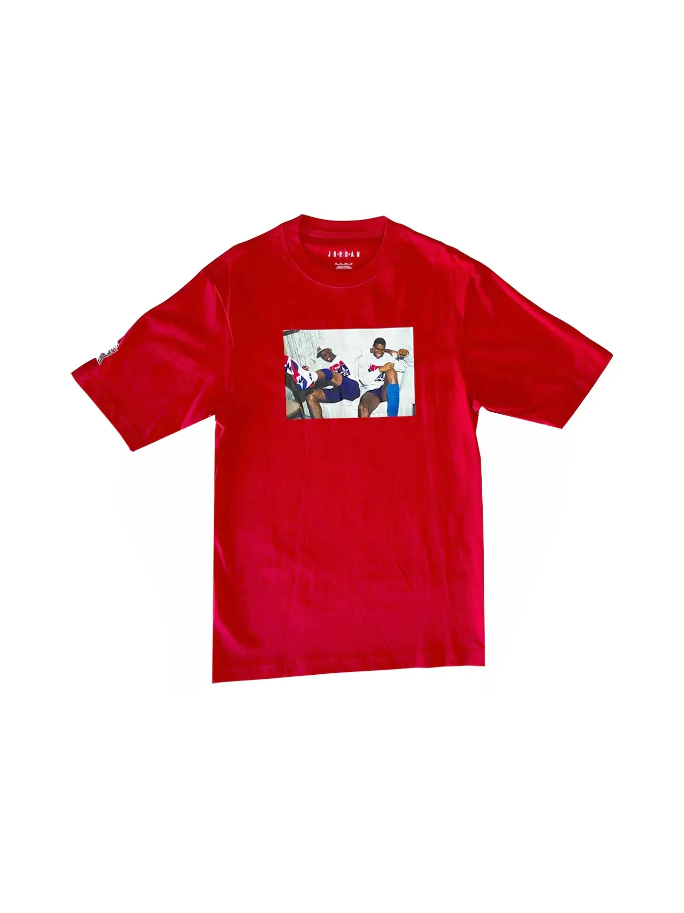 Мужская футболка с принтом Jordan x Trophy Room "New Sheriff In Town" T-Shirt Jordan — изображение 1 из 1, красный/белый