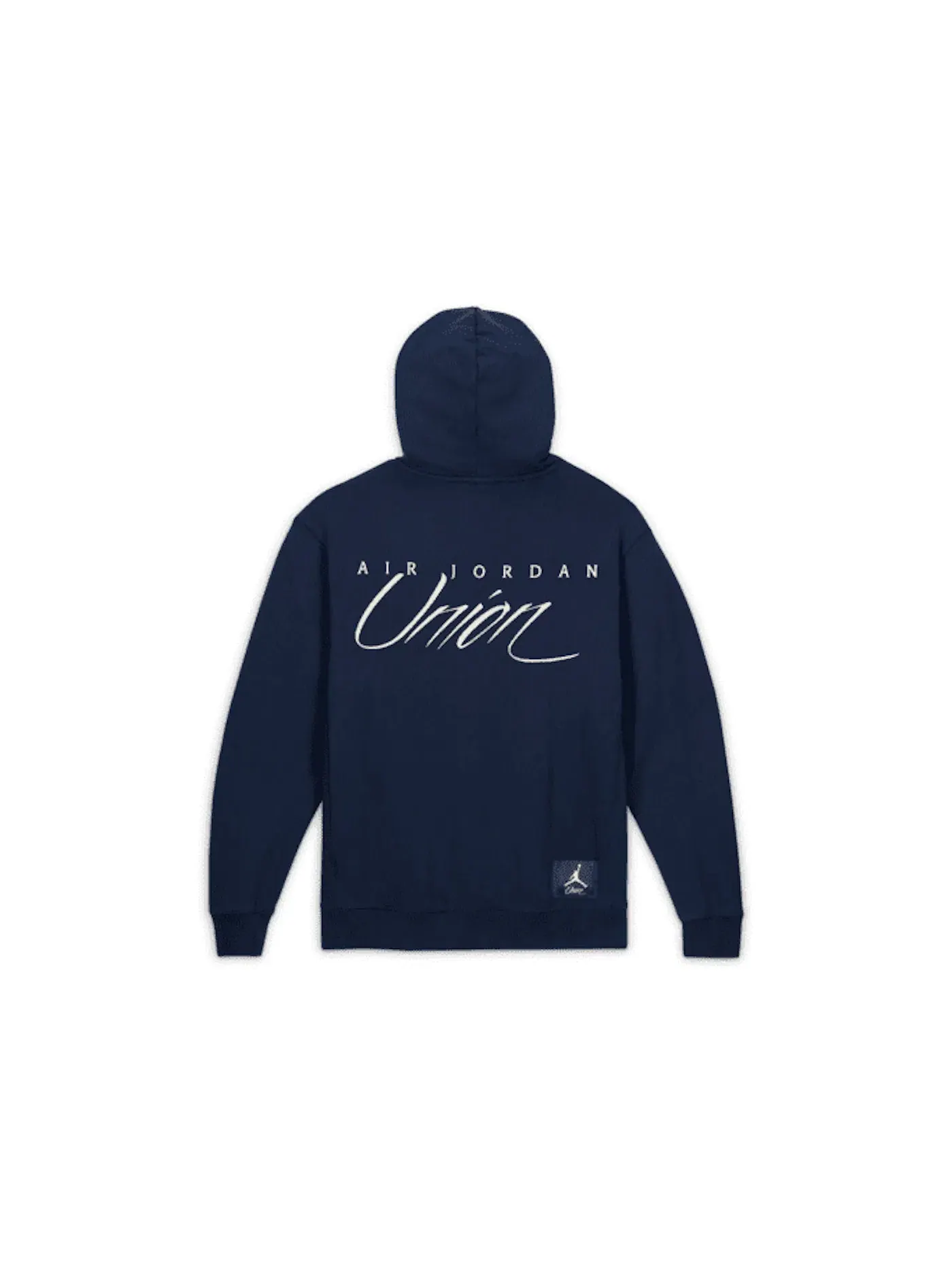 Мужская худи с принтом Jordan x Union MJ Fleece Hoodie College Navy/Coconut Milk — изображение 1 из 2