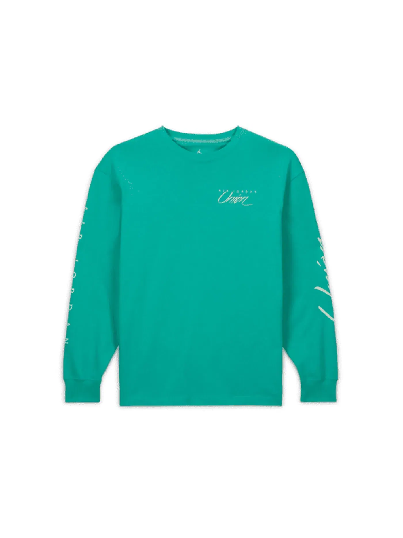 Мужская футболка с длинным рукавом Jordan x Union L/S Tee — изображение 1 из 2, зеленый/белый