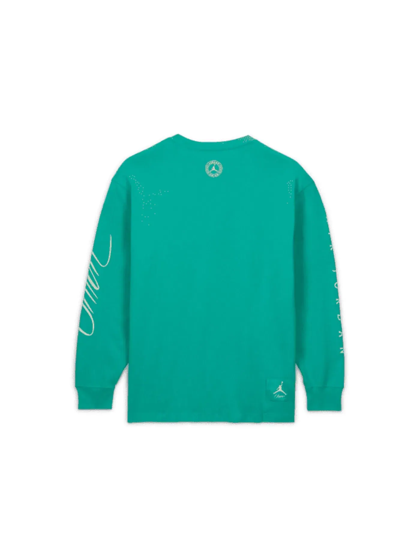 Мужская футболка с длинным рукавом Jordan x Union L/S Tee — изображение 2 из 2, зеленый/белый