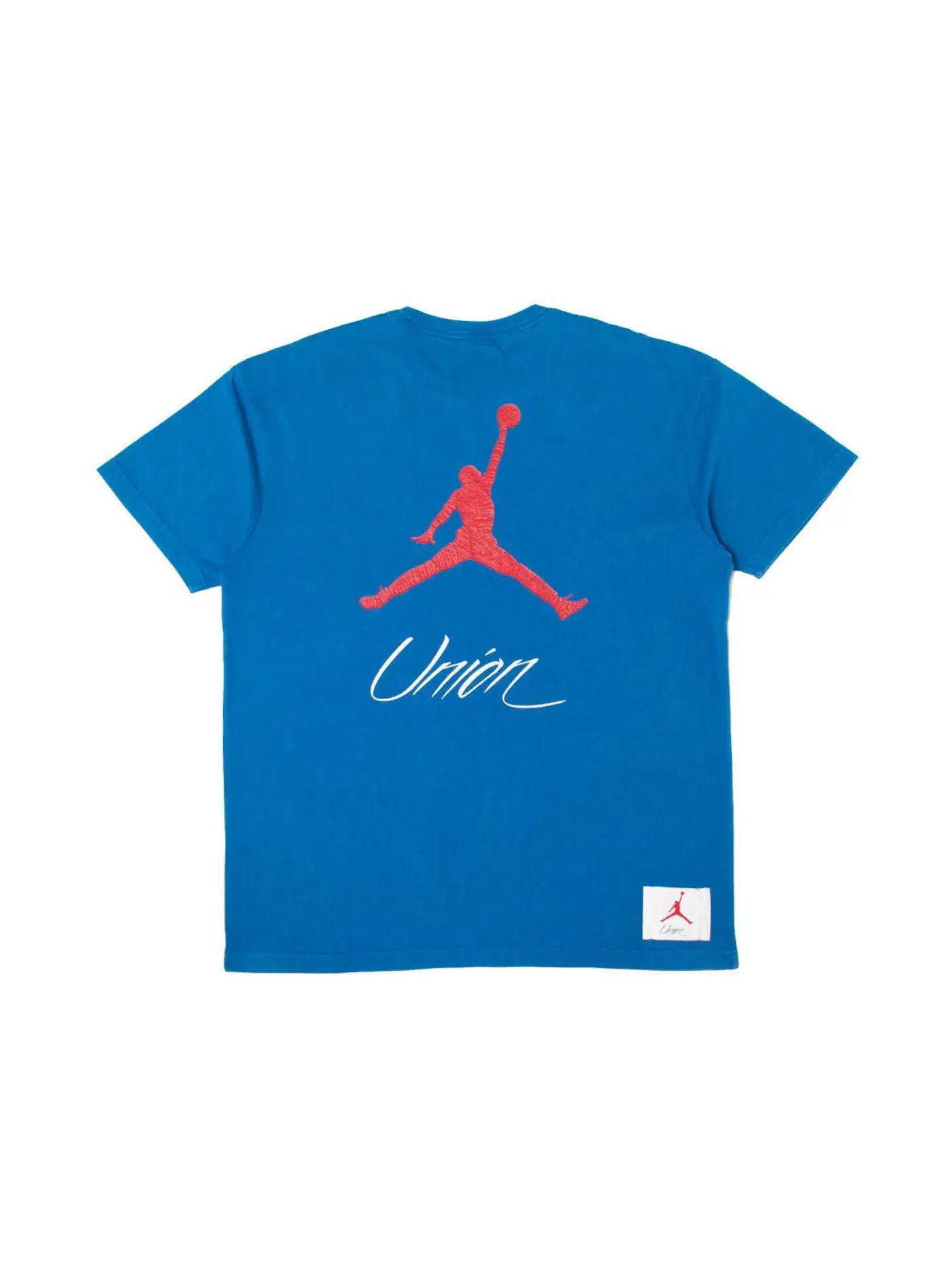 Мужская футболка с принтом Jordan x Union NRG Vault AJ Flight Jumpman Tee Jordan — изображение 2 из 2, синий