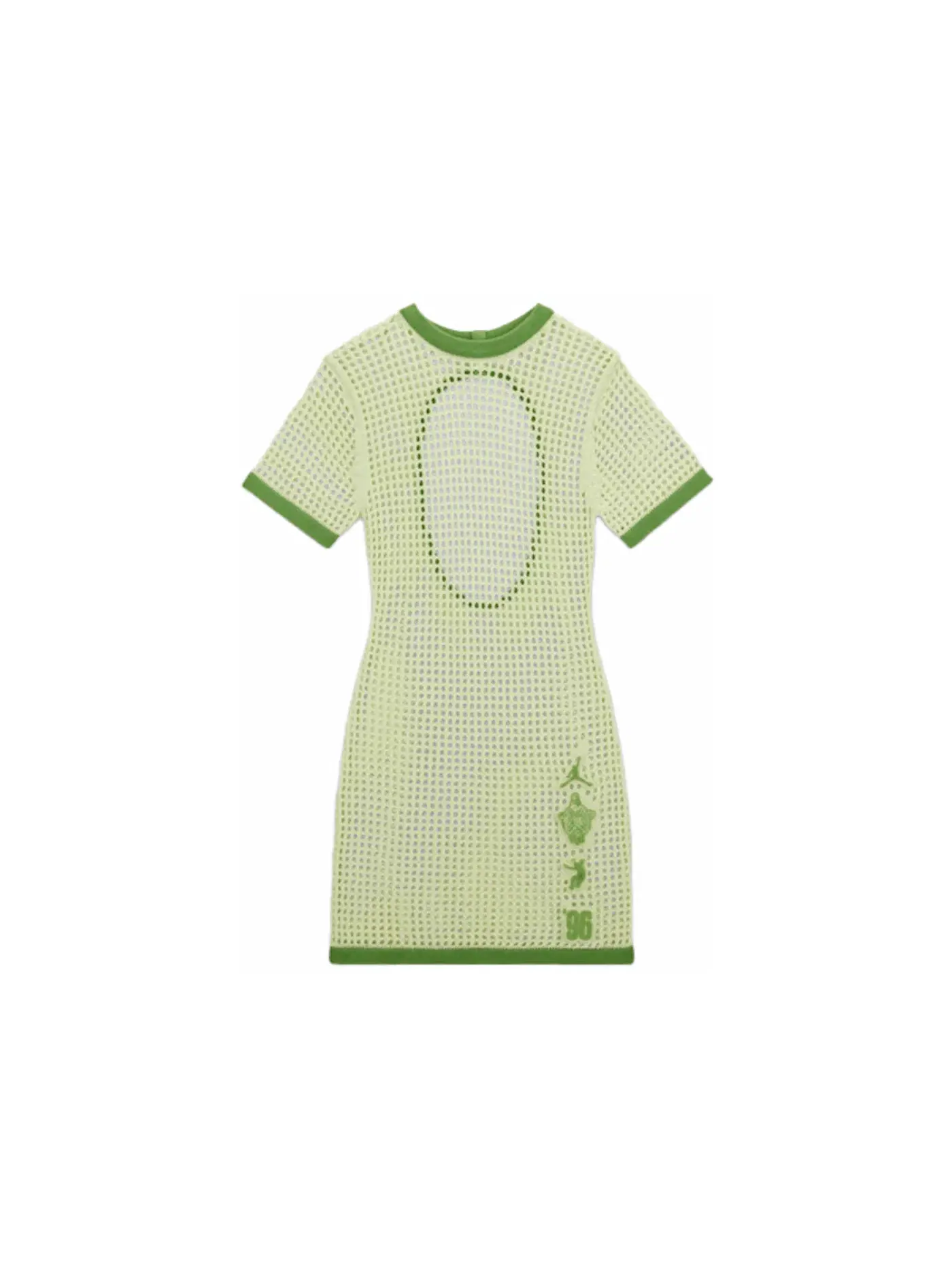 Женское платье с принтом Dress Jordan, Lime Ice/Chlorophyll — изображение 1 из 2