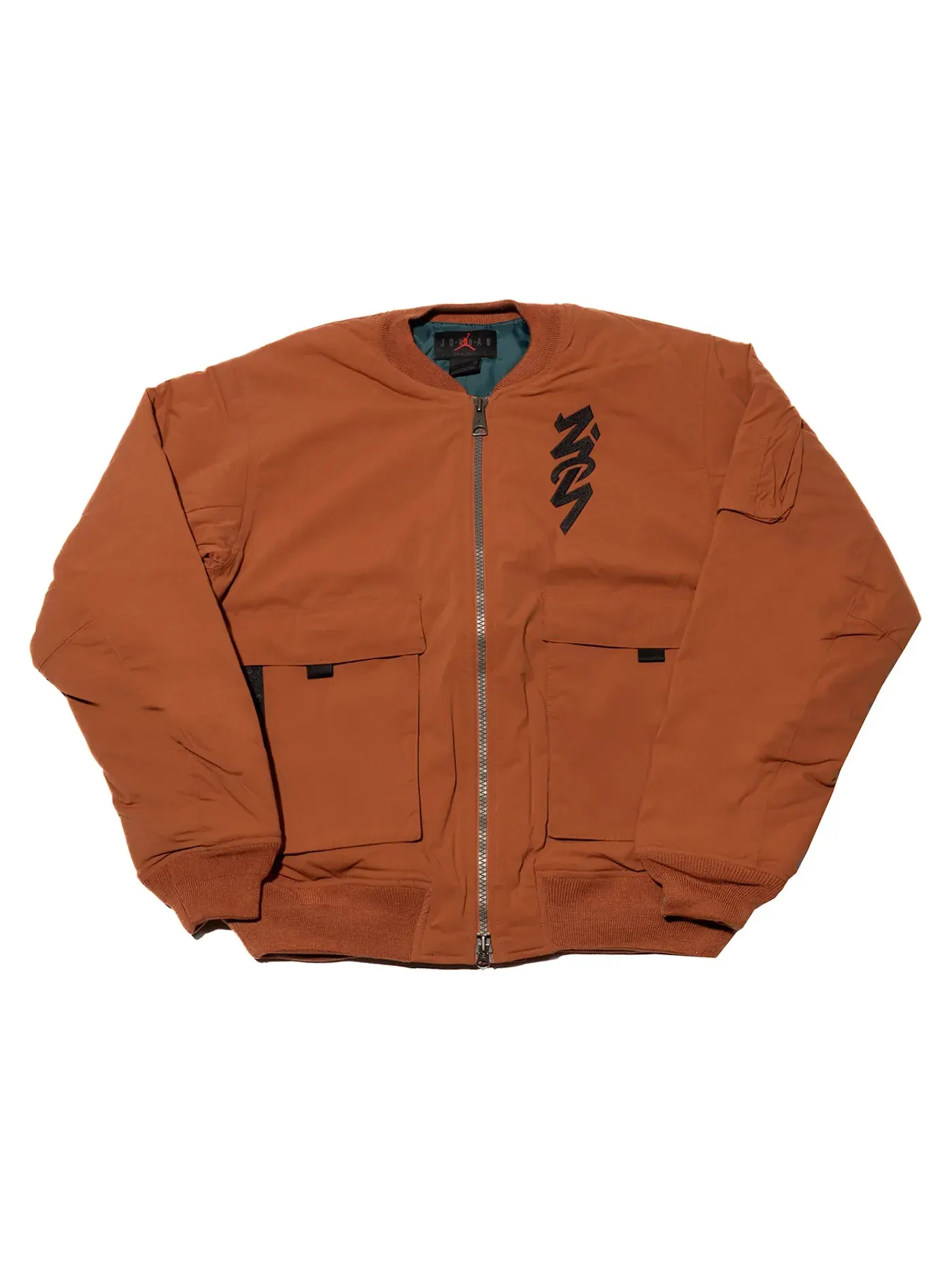 Мужская куртка с длинным рукавом Jordan Zion Flight Jacket — изображение 1 из 1, коричневый/черный