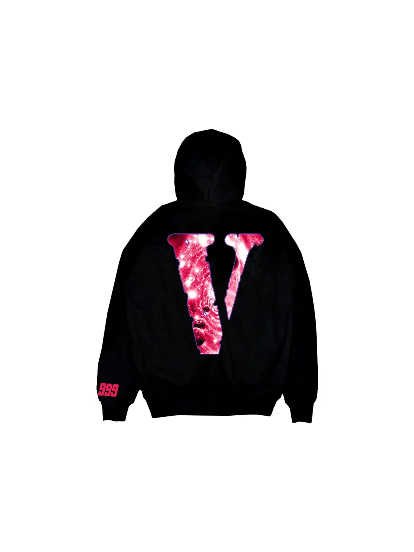 Мужская худи с принтом Galaxy Hoodie Juice Wrld — изображение 2 из 2, черный