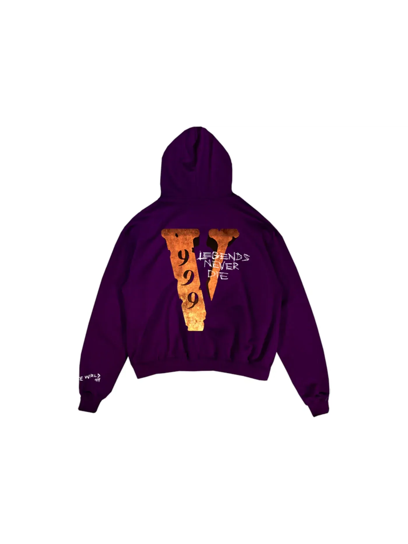 Мужская худи с принтом Juice Wrld x Vlone Legends Never Die Juice Wrld — изображение 1 из 2, фиолетовый