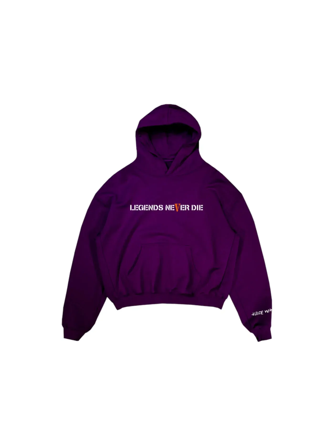 Мужская худи с принтом Juice Wrld x Vlone Legends Never Die Juice Wrld — изображение 2 из 2, фиолетовый