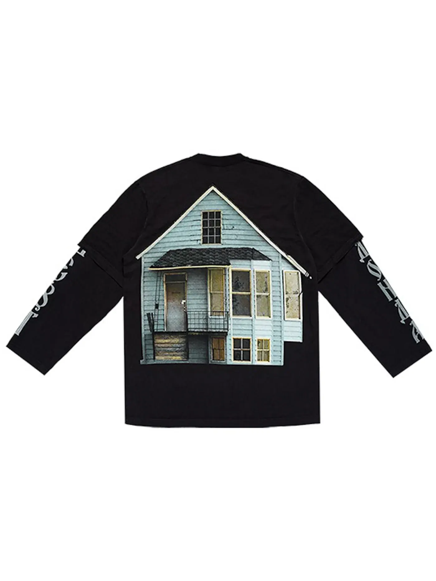 Мужская футболка с принтом L/S T-shirt Kanye West — изображение 2 из 2, черный