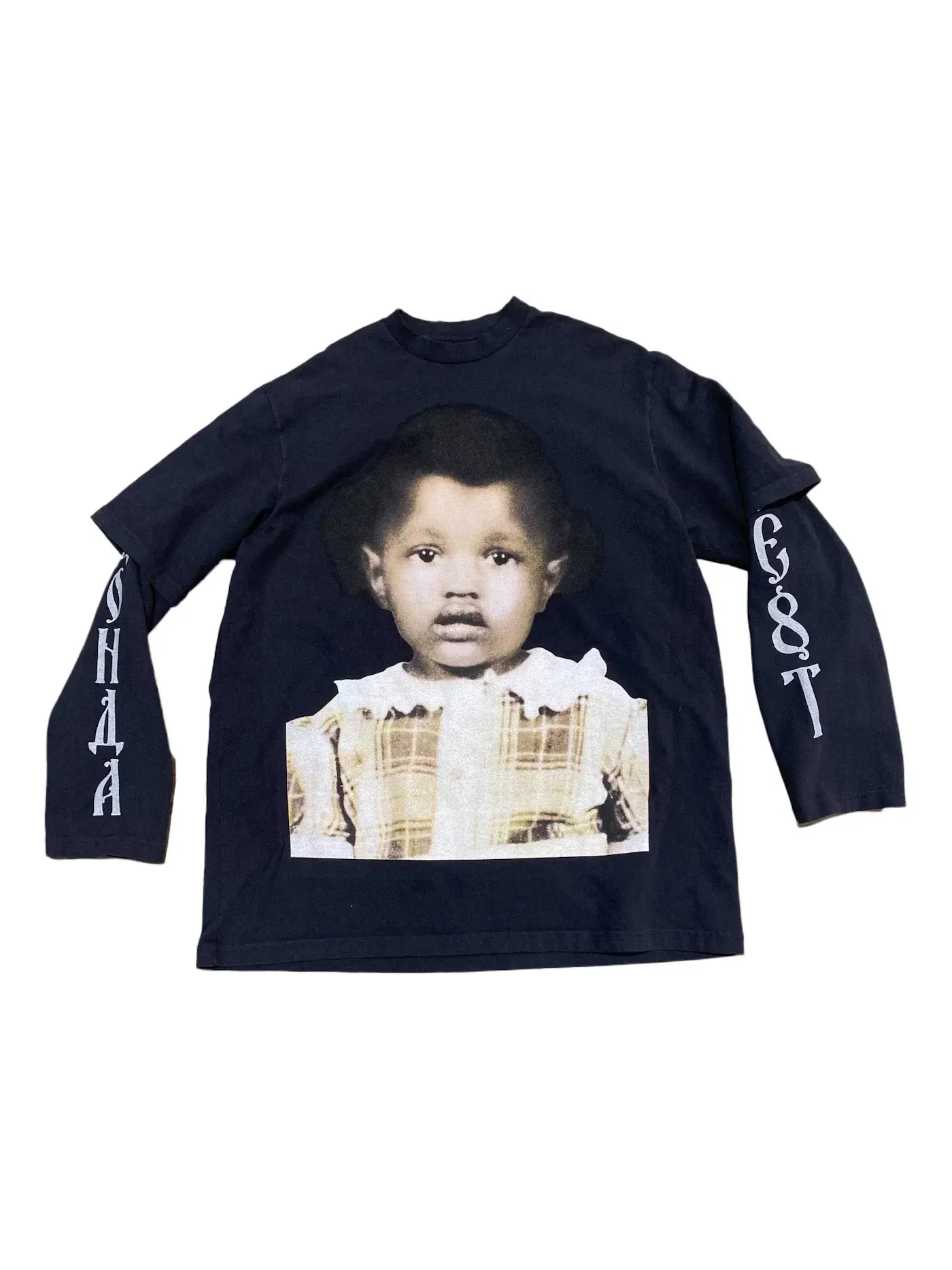 Мужская футболка с длинным рукавом Kanye West — изображение 1 из 2, черный