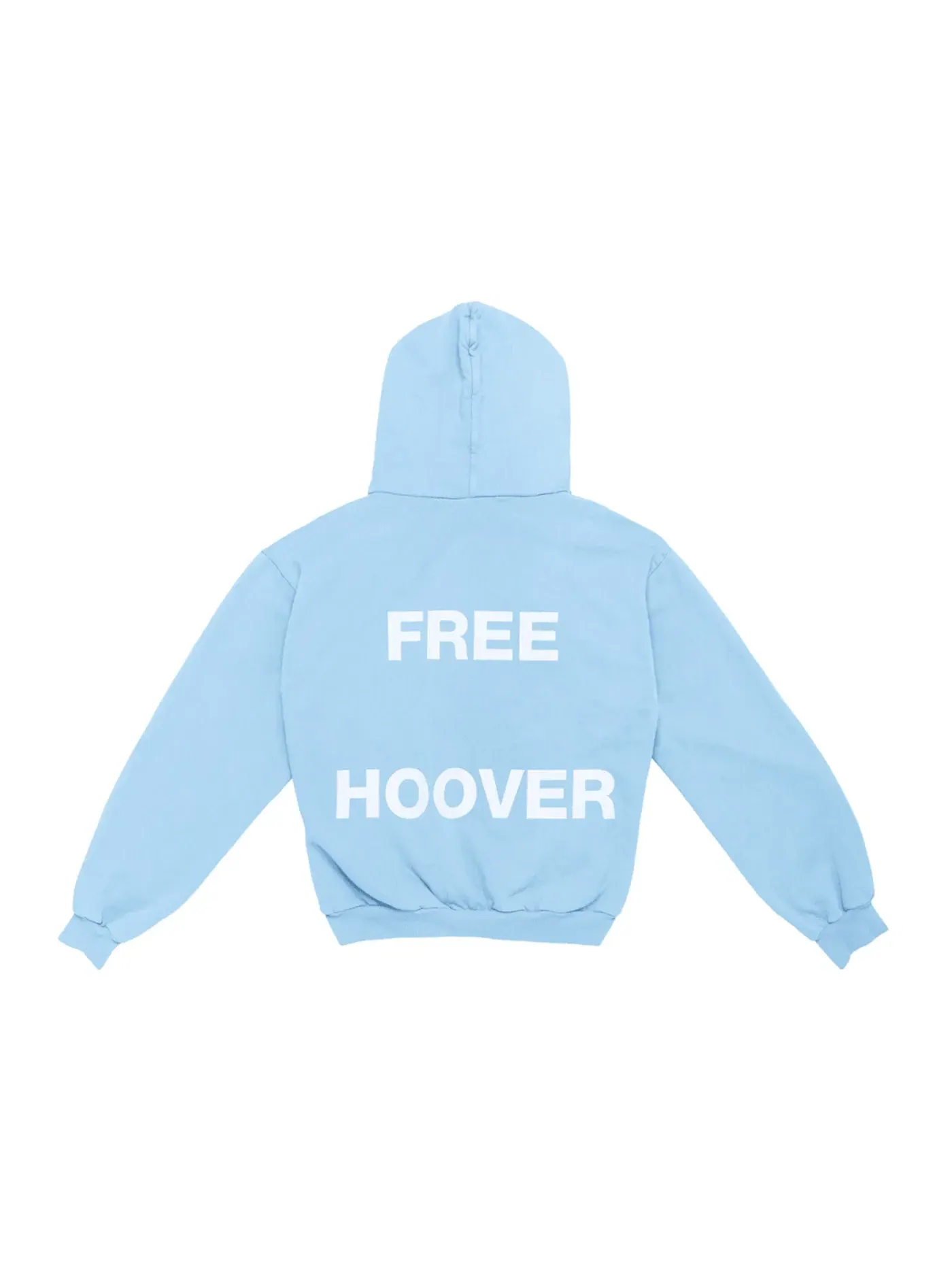 Мужской худи с принтом Free Hoover Hoodie Kanye West — изображение 1 из 2, светлый синий