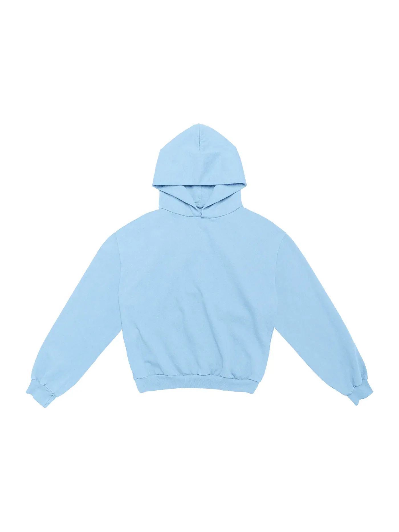 Мужской худи с принтом Free Hoover Hoodie Kanye West — изображение 2 из 2, светлый синий