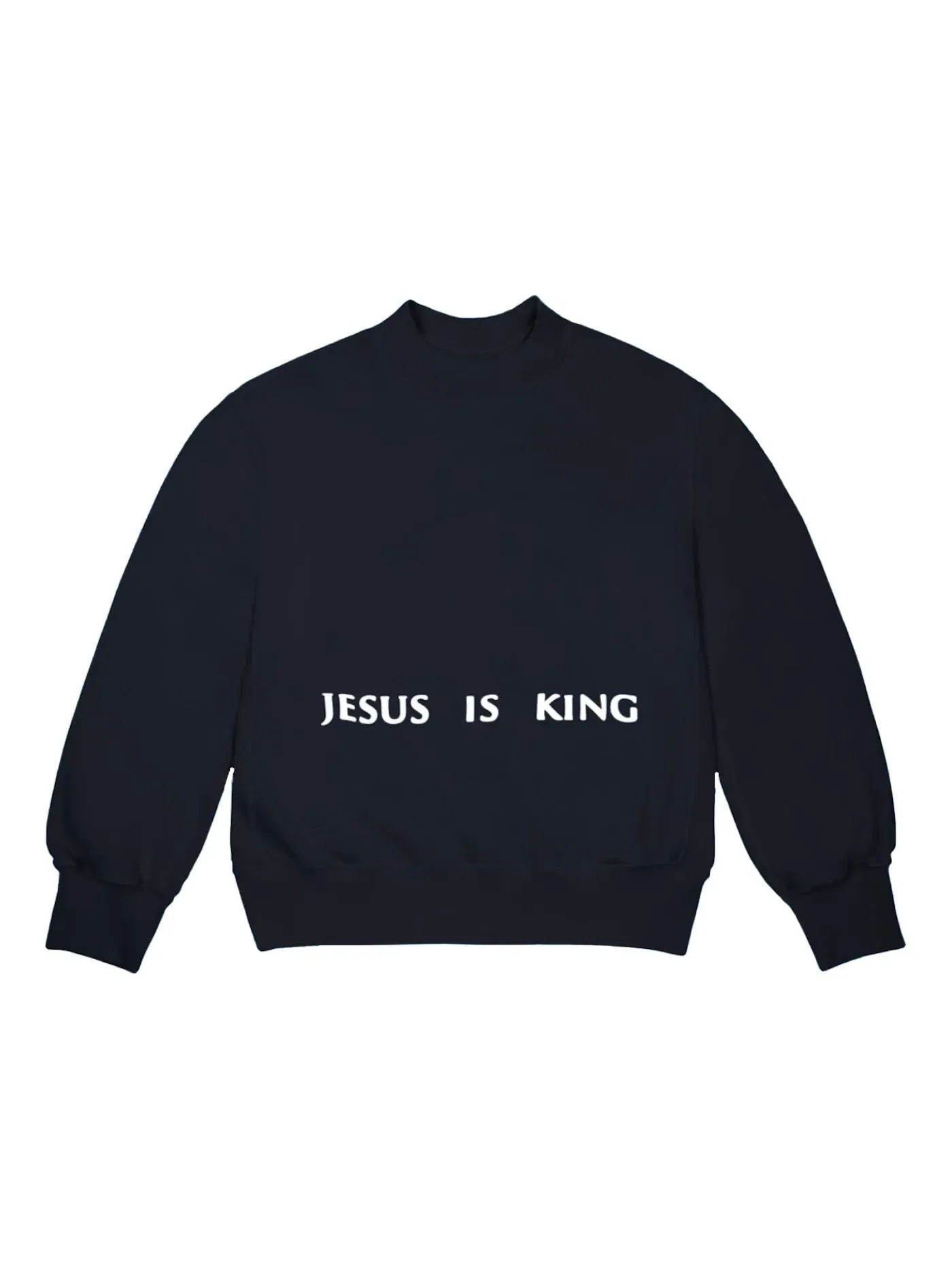 Мужской свитшот с принтом Crewneck Kanye West — изображение 1 из 2, темно-синий