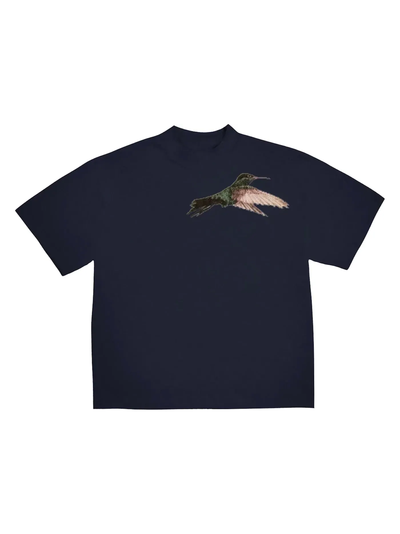 Мужская футболка с принтом Kanye West Jesus Is King Jamaica Bird T-Shirt — изображение 1 из 1, темно-синий