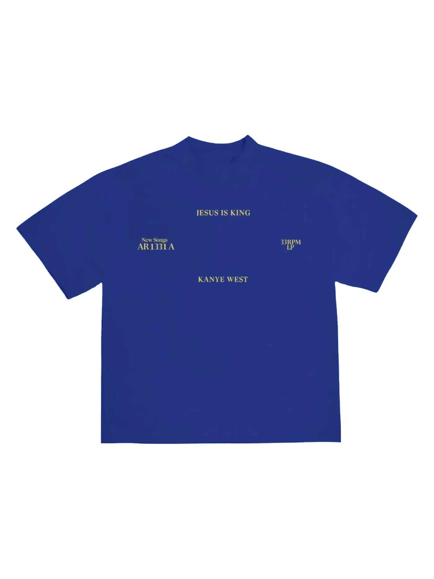 Мужская футболка с принтом T-shirt Kanye West — изображение 1 из 1, синий