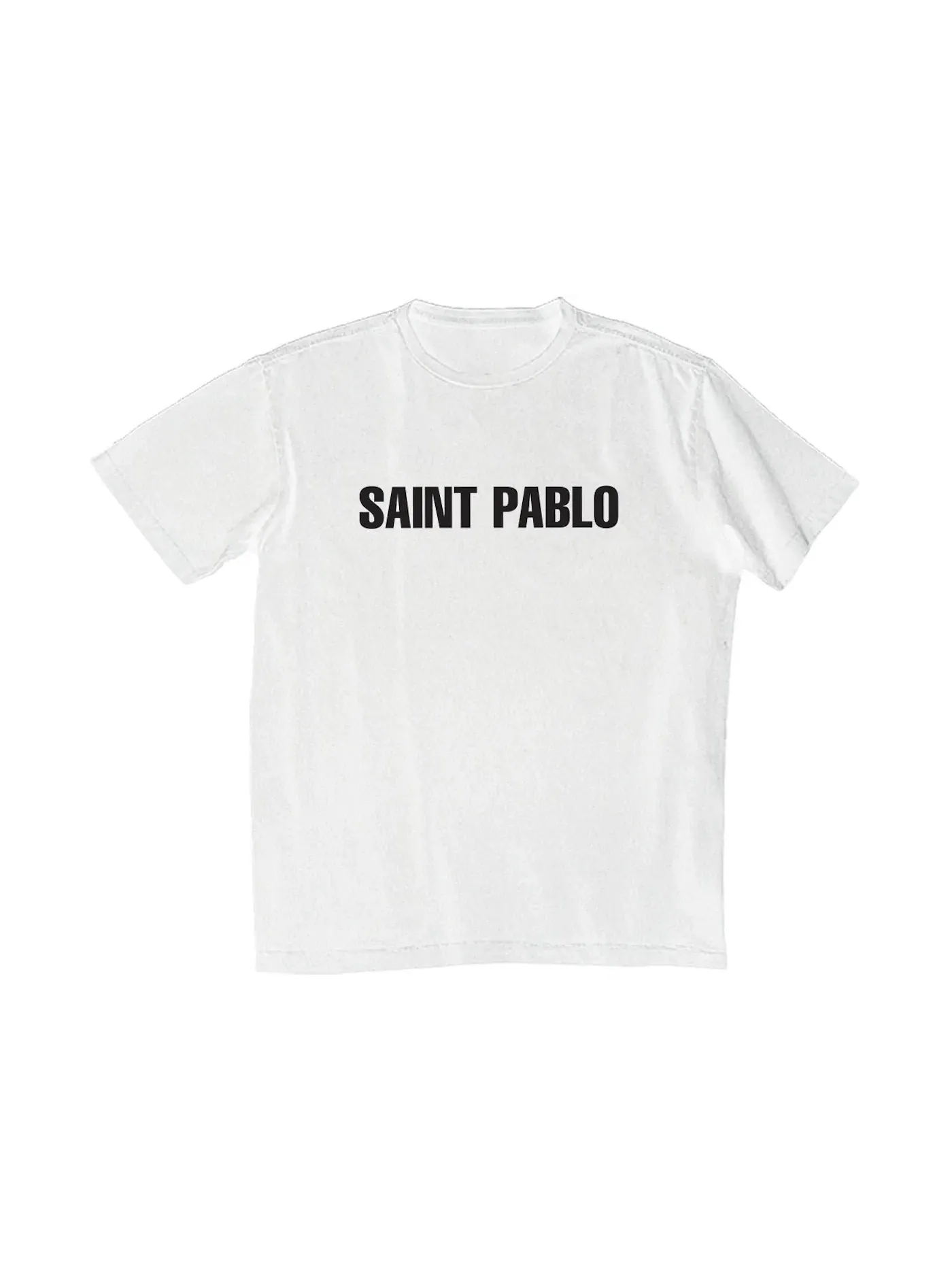 Мужская футболка с принтом Saint Pablo Kanye West — изображение 1 из 1, белый