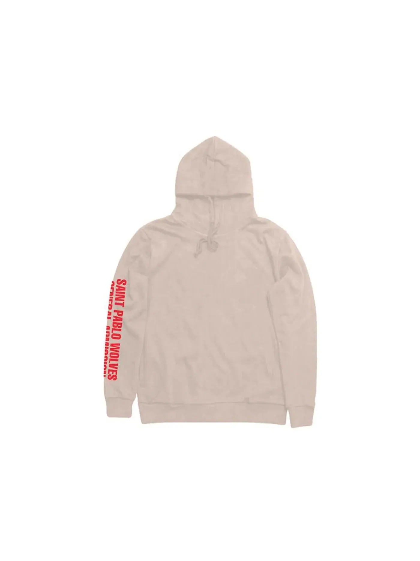 Мужской худи с принтом Saint Pablo Wolves Hoodie Kanye West — изображение 1 из 2, бежевый