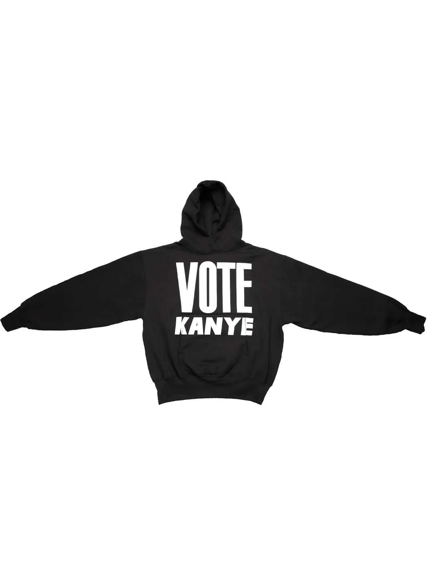 Мужское худи с принтом Vote Kanye Kanye West — изображение 1 из 1, черный