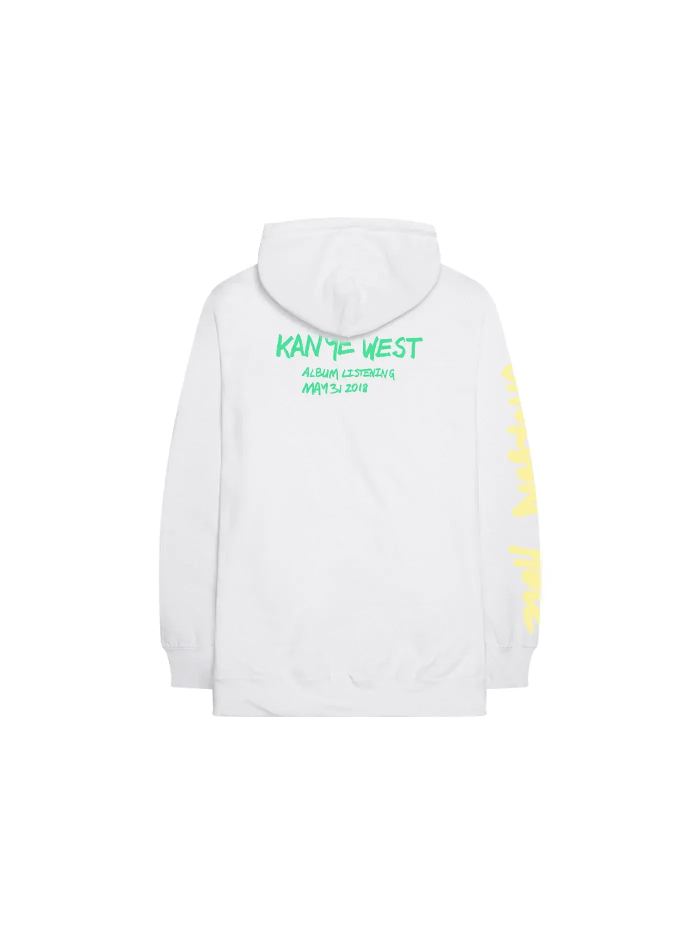 Мужской худи с принтом Kanye West Wyoming Hoodie — изображение 2 из 2, белый