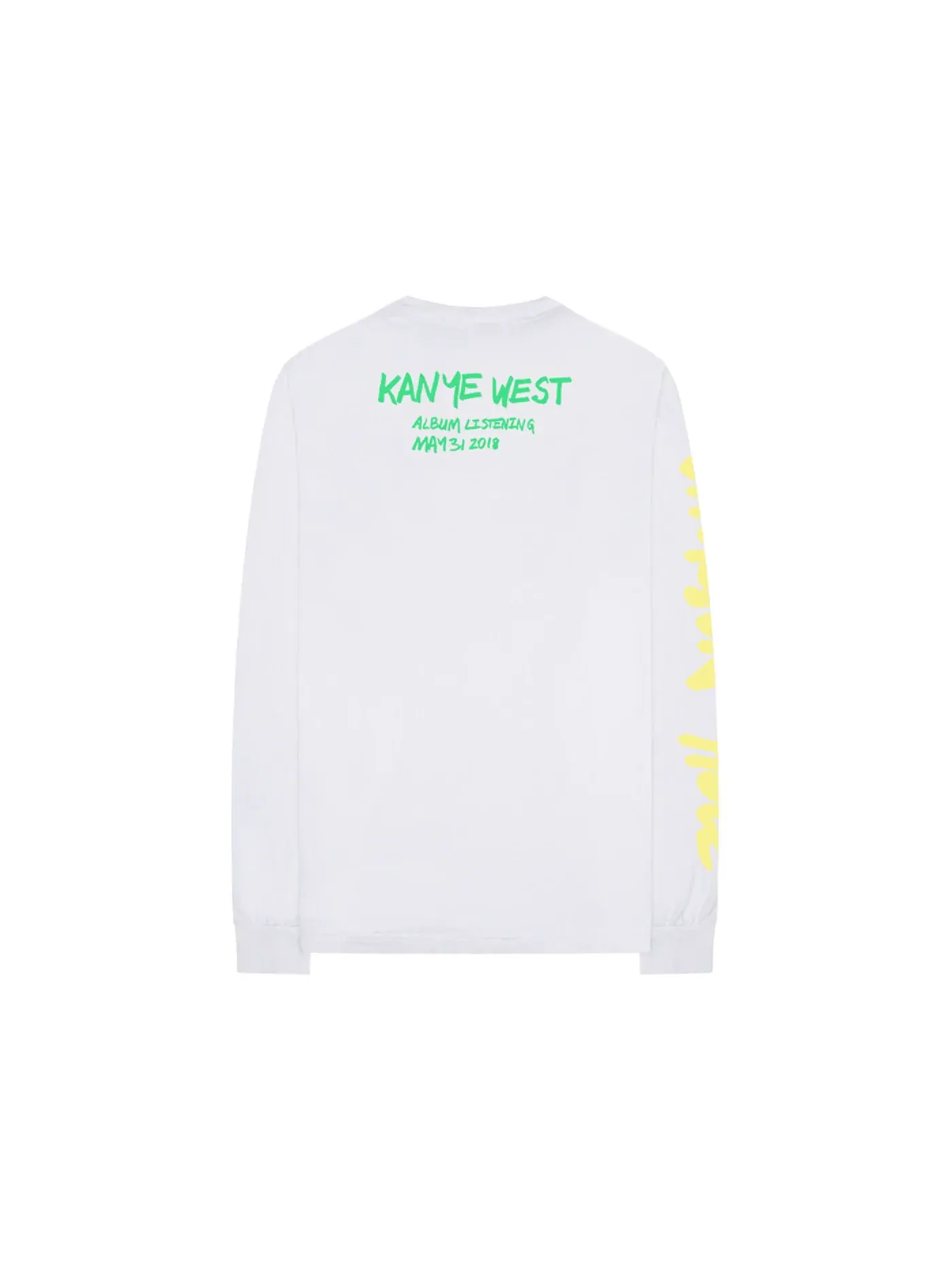 Мужская футболка с длинным рукавом Kanye West Wyoming L/S Tee — изображение 2 из 2, белый