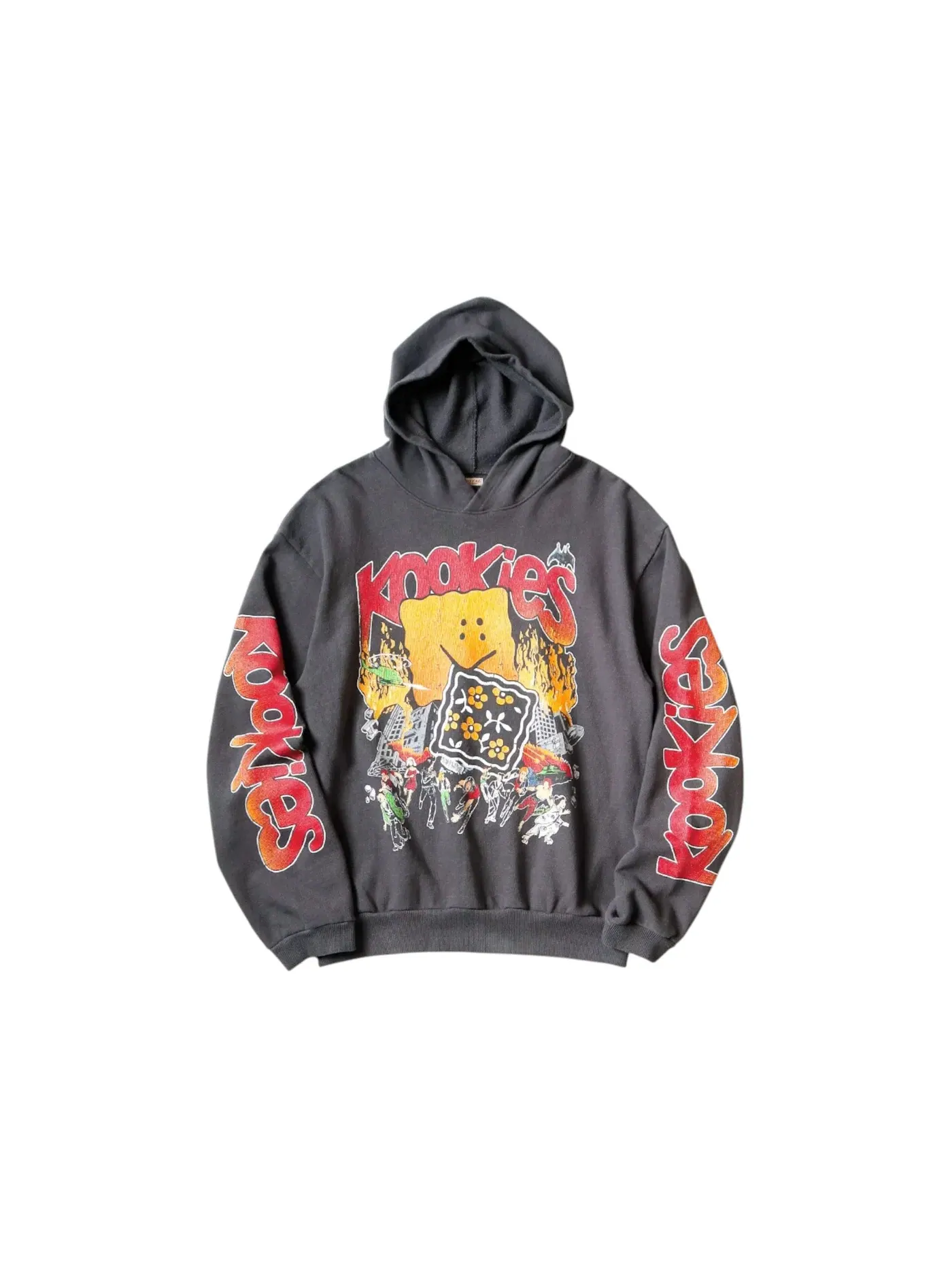 Мужской худи с принтом Kapital Hoodie — изображение 1 из 1, черный