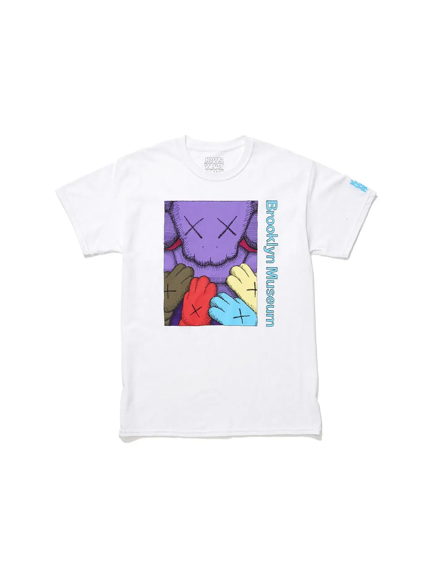 Мужская футболка с принтом KAWS T-shirt KAWS — изображение 1 из 1, белый фиолетовый
