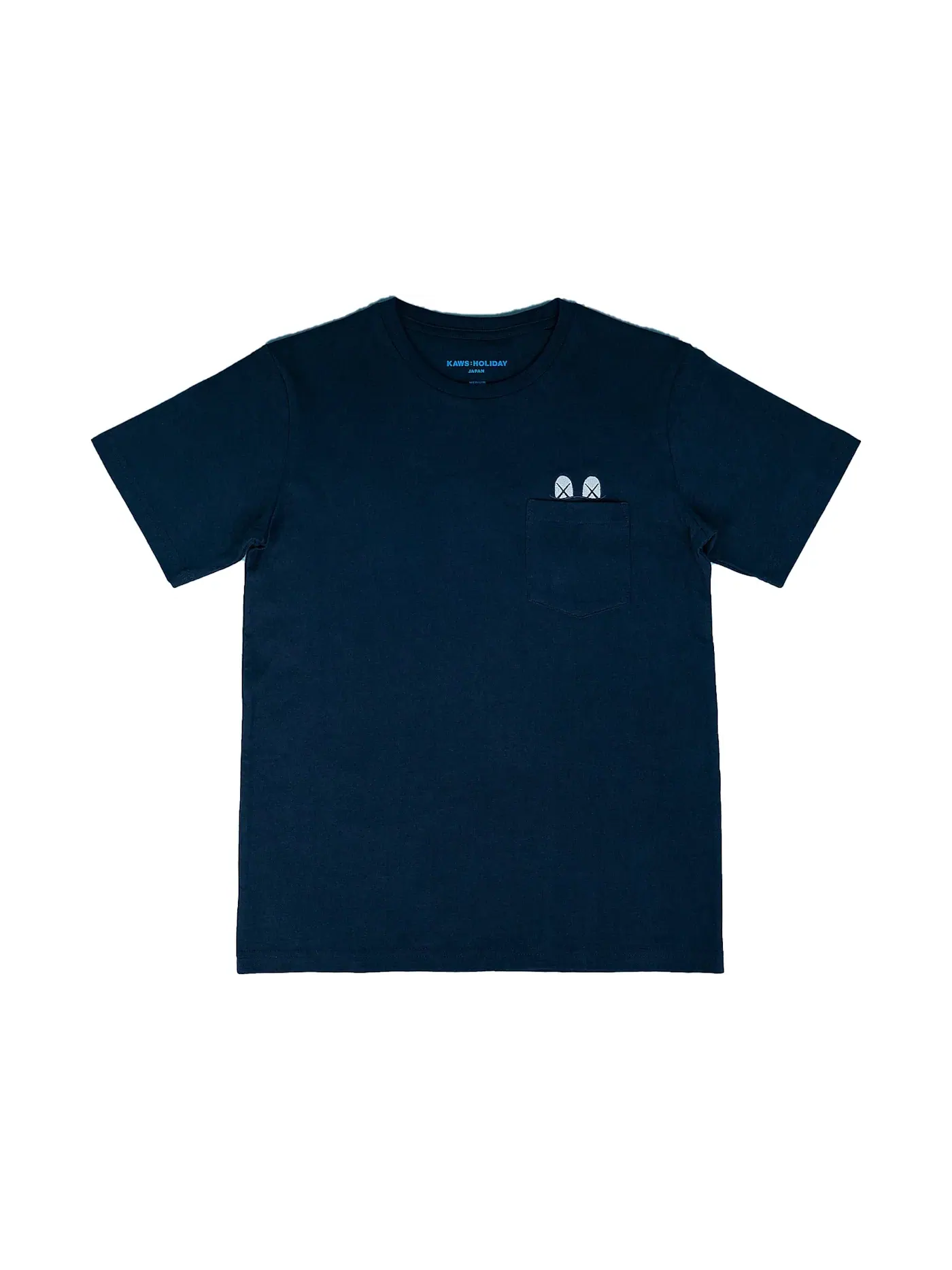 Мужская футболка с принтом KAWS HOLIDAY JAPAN Pocket T-Shirt KAWS — изображение 1 из 2, темно-синий
