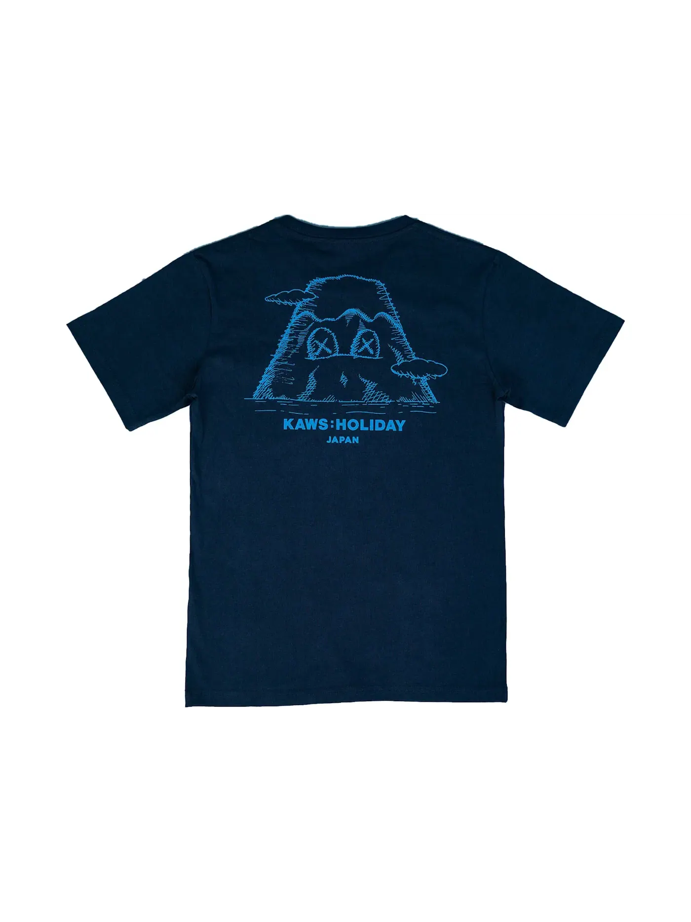 Мужская футболка с принтом KAWS HOLIDAY JAPAN Pocket T-Shirt KAWS — изображение 2 из 2, темно-синий