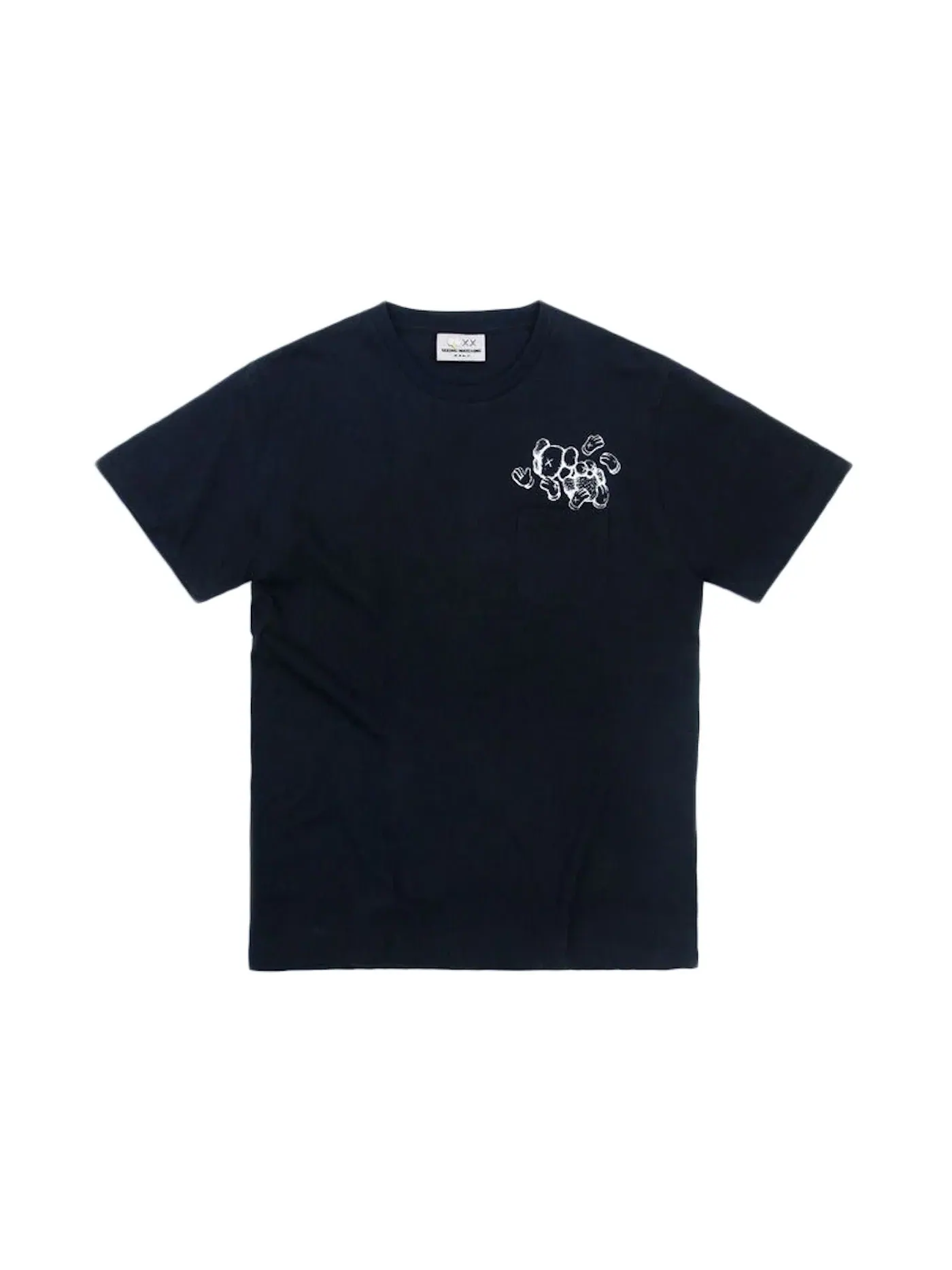 Мужская футболка с принтом KAWS Seeing/Watching Heads Canned Tee — изображение 1 из 1, черный