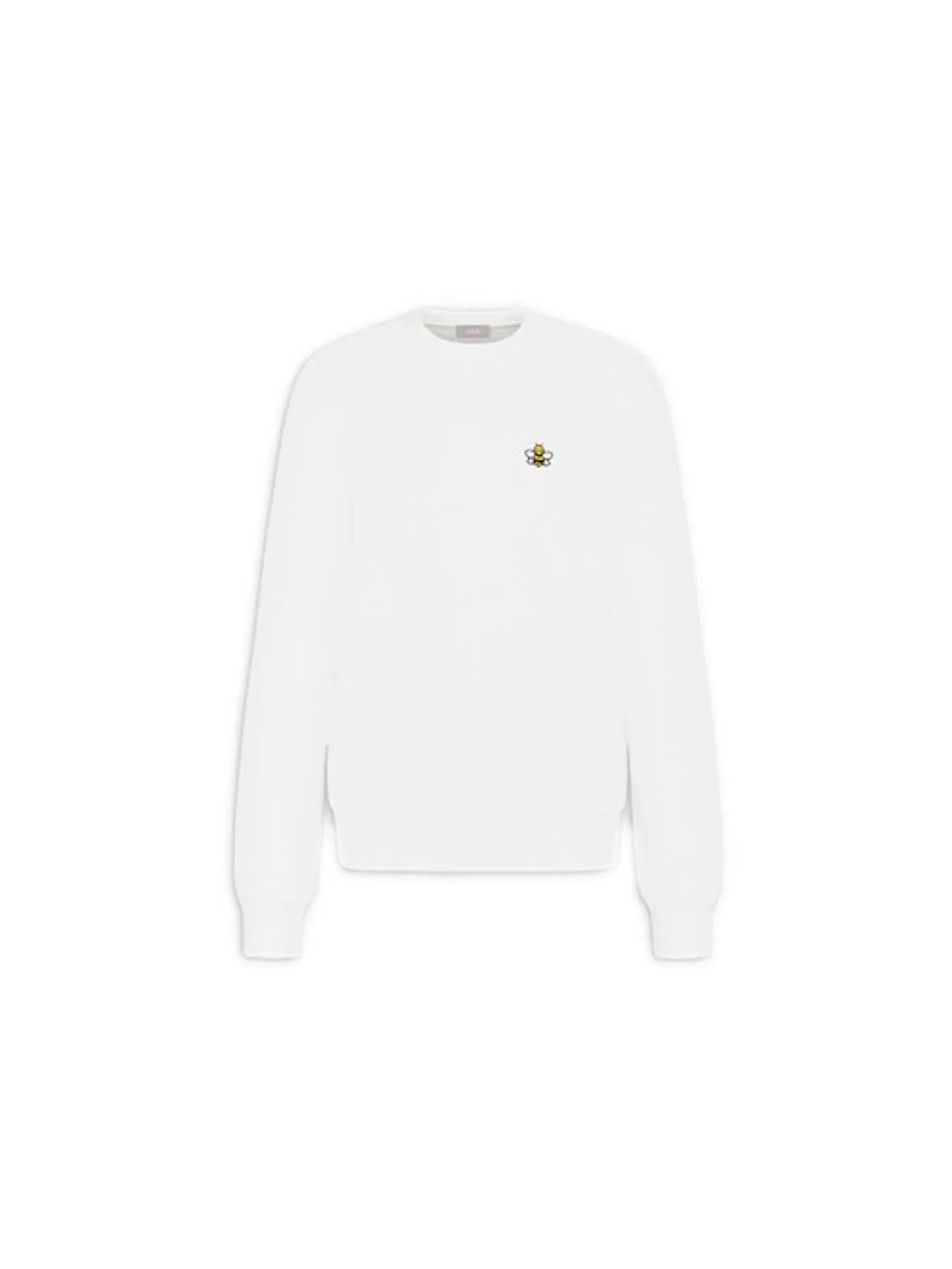 Мужской свитшот с принтом KAWS x Dior Bee Crewneck Sweatshirt KAWS — изображение 1 из 1, белый