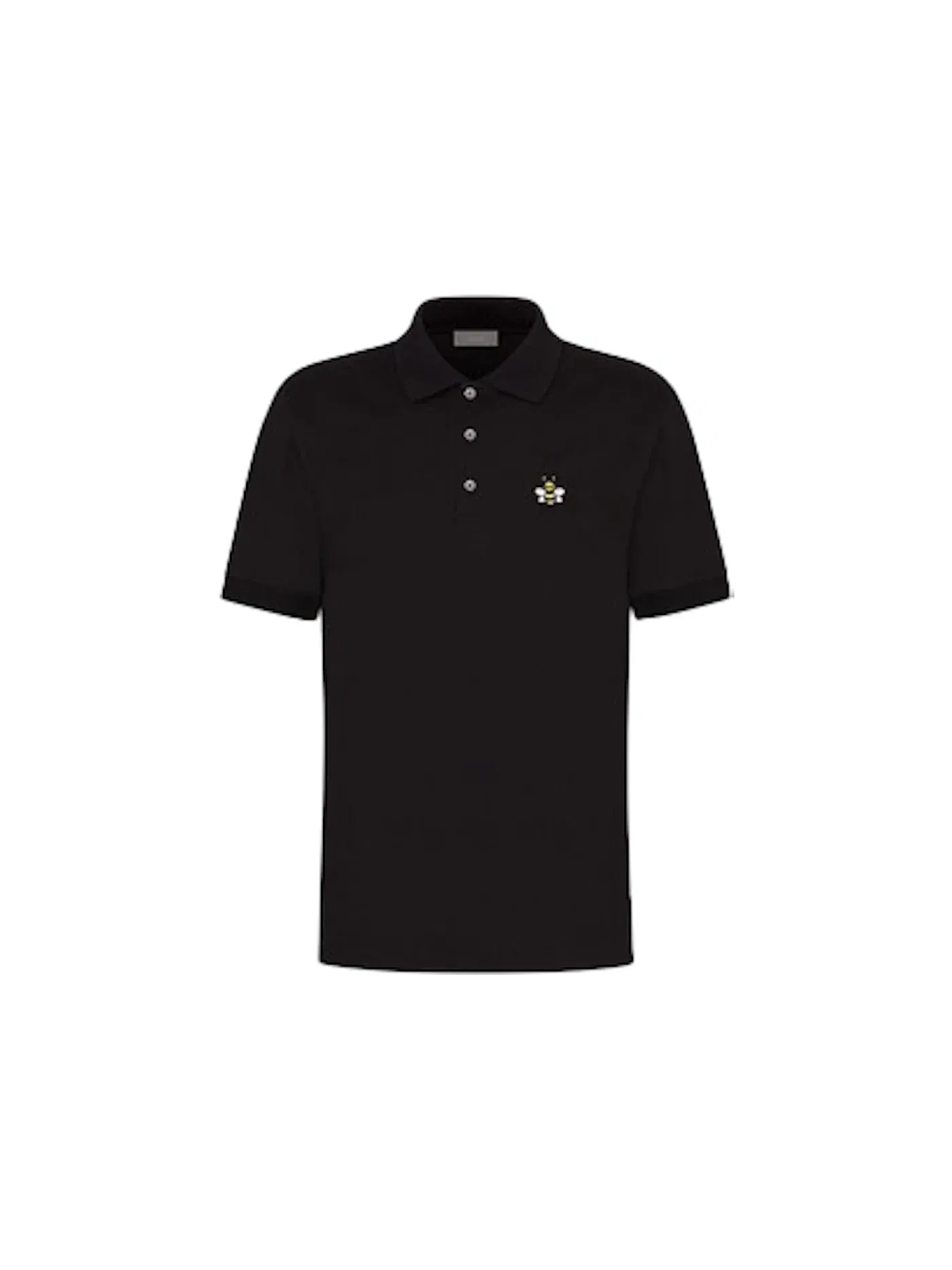Мужская футболка-поло с принтом KAWS x Dior Bee Polo Shirt KAWS — изображение 1 из 1, черный