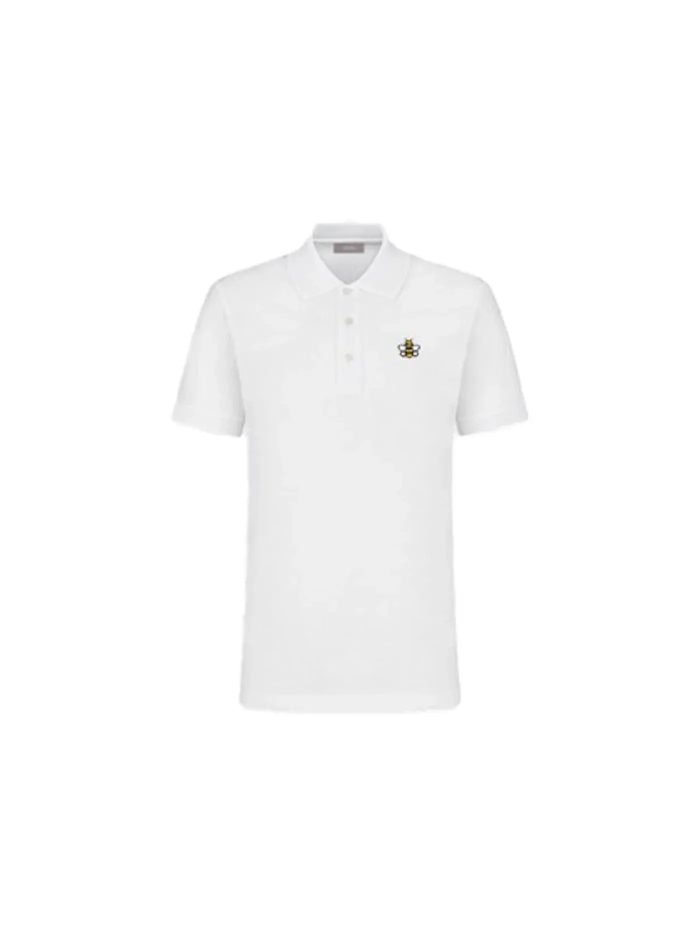 Мужская поло с принтом KAWS x Dior Bee Polo Shirt — изображение 1 из 1, белый