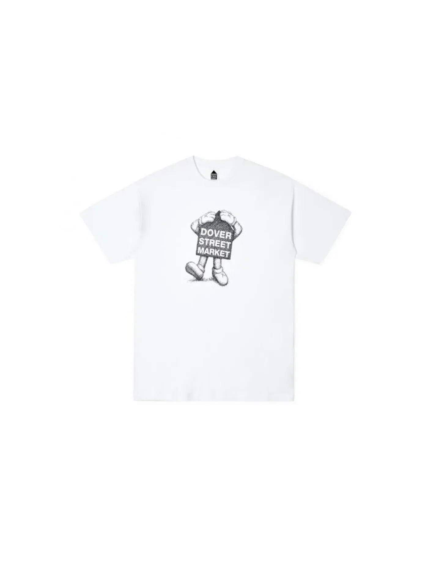 Мужская футболка с принтом KAWS x Dover Street Market Special Mascot T-Shirt KAWS — изображение 1 из 1, белый