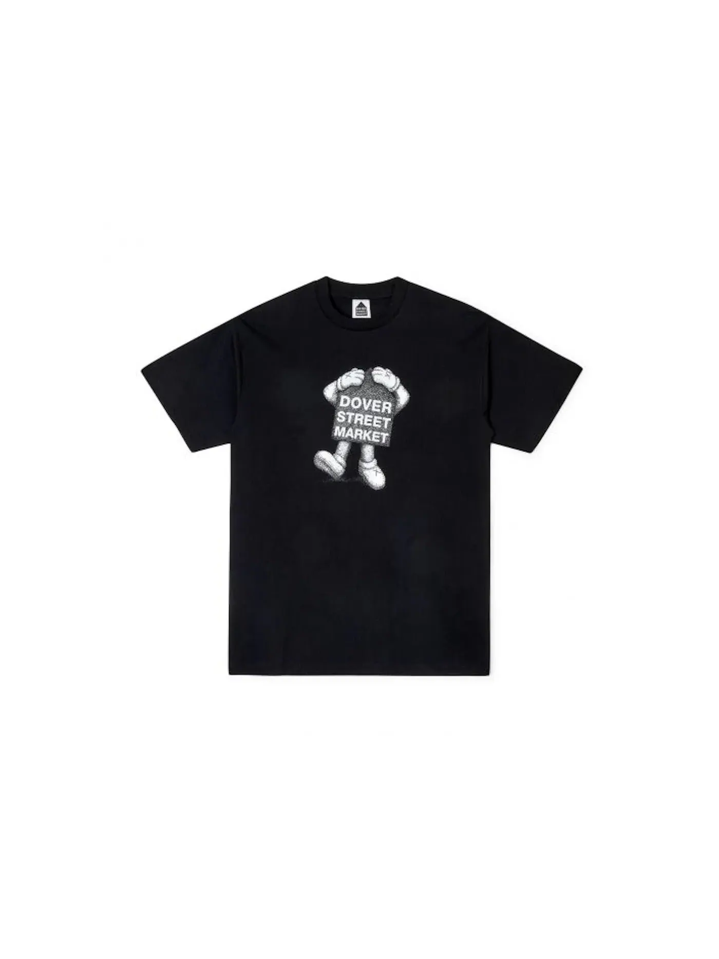 Мужская футболка с принтом KAWS x Dover Street Market Special Mascot KAWS — изображение 1 из 1, черный