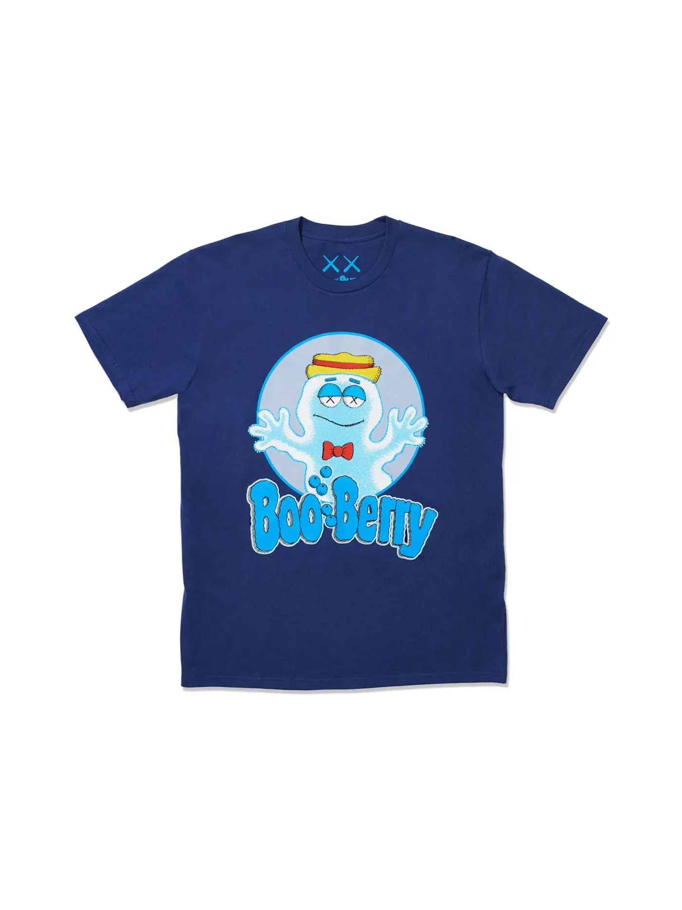 Мужская футболка с принтом KAWS x Monsters Boo Berry T-shirt — изображение 1 из 1, синий