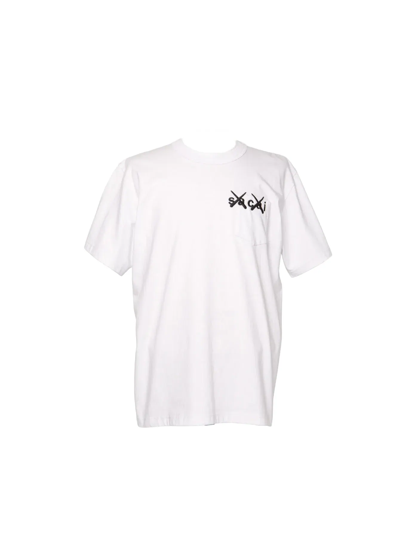 Мужская футболка с принтом KAWS x Sacai Embroidery Tee KAWS — изображение 1 из 2, белый черный