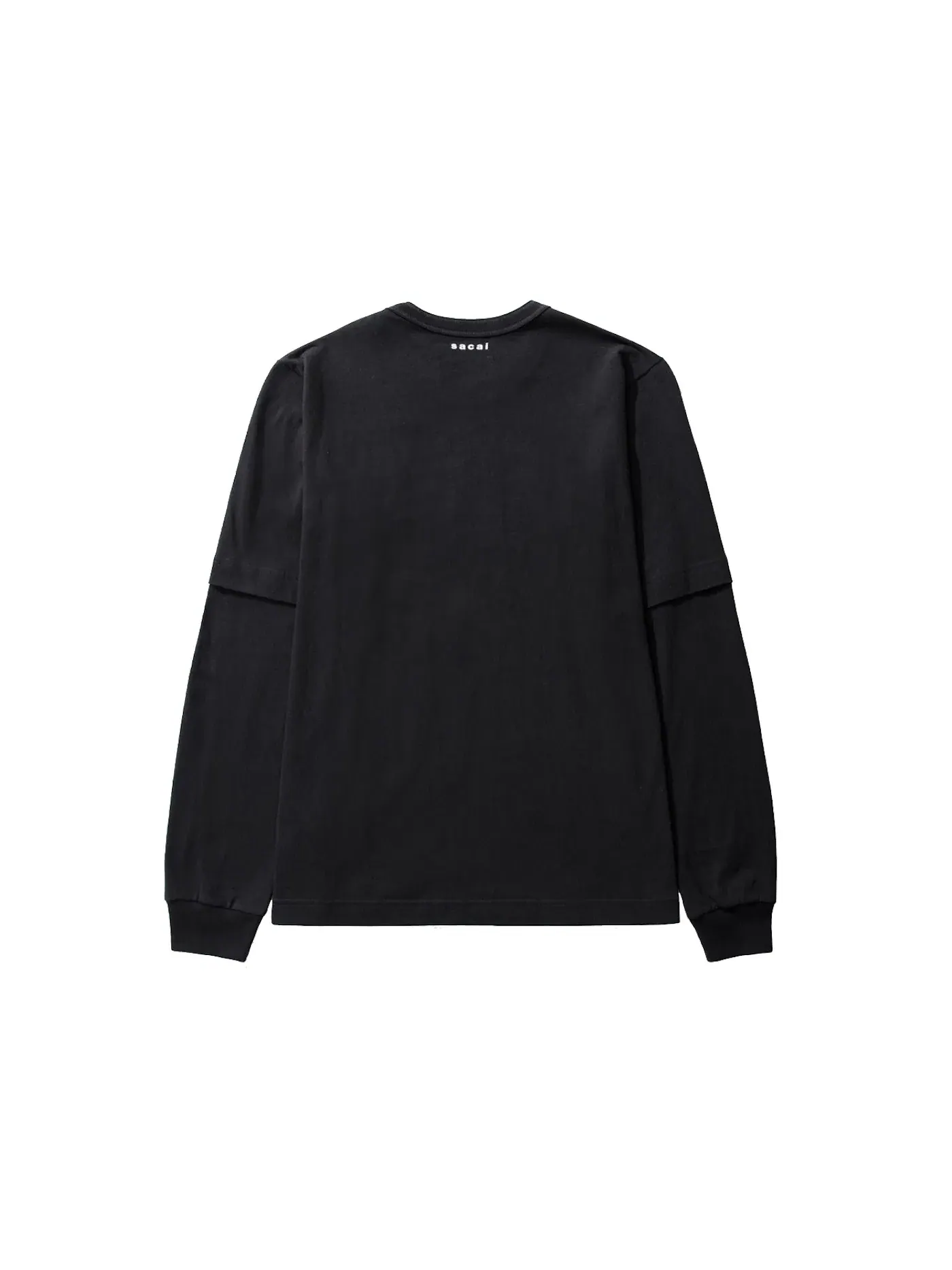 Мужская футболка с длинным рукавом с принтом KAWS x Sacai Flock Print KAWS — изображение 2 из 2, черный