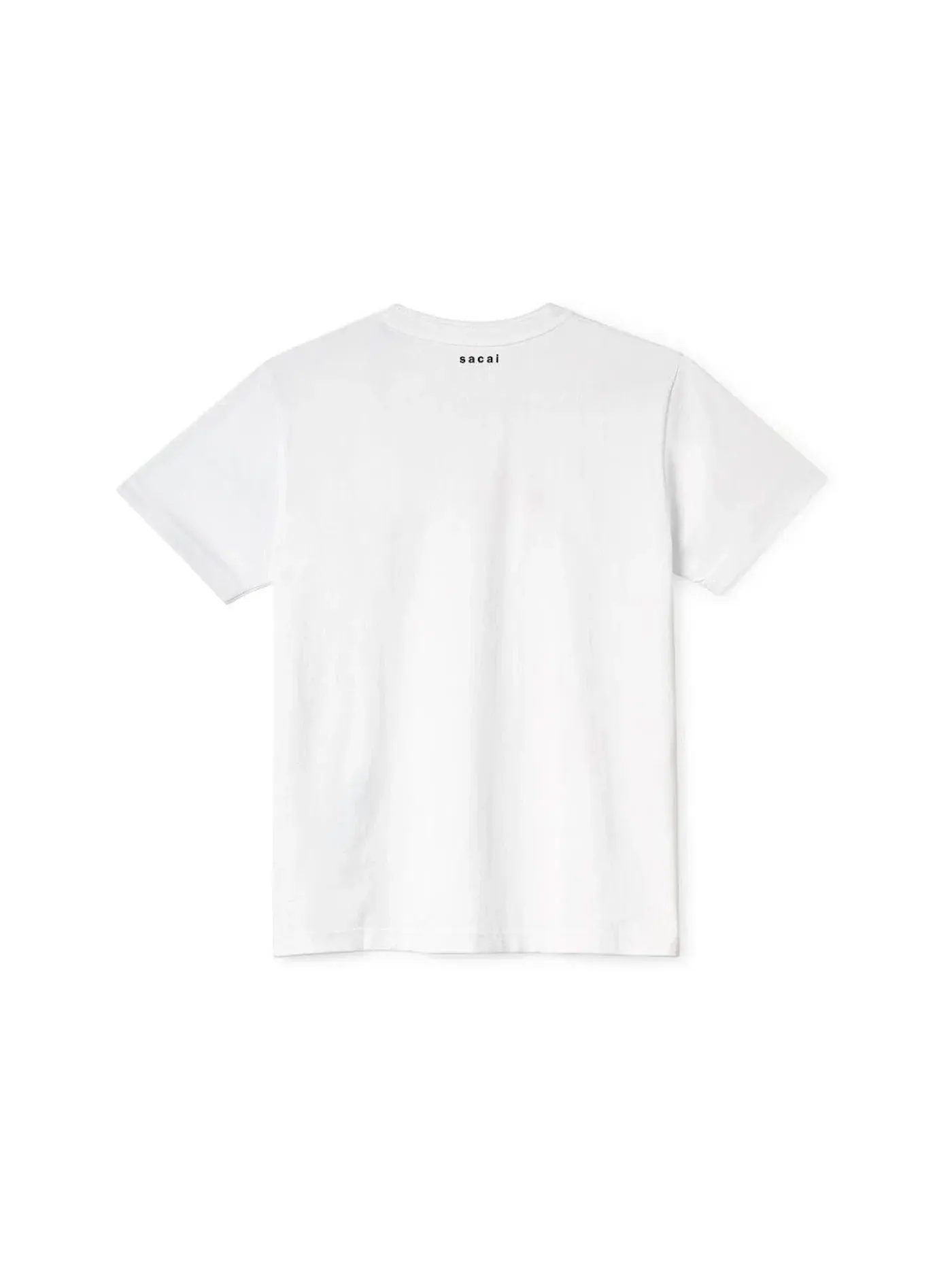 Мужская футболка с принтом KAWS x Sacai Flock Print T-shirt — изображение 2 из 2, белый/красный