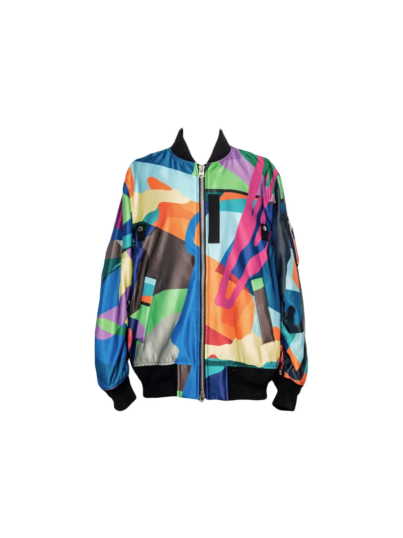Мужская куртка-бомбер MA-1 с принтом KAWS x Sacai KAWS — изображение 1 из 2, мульти