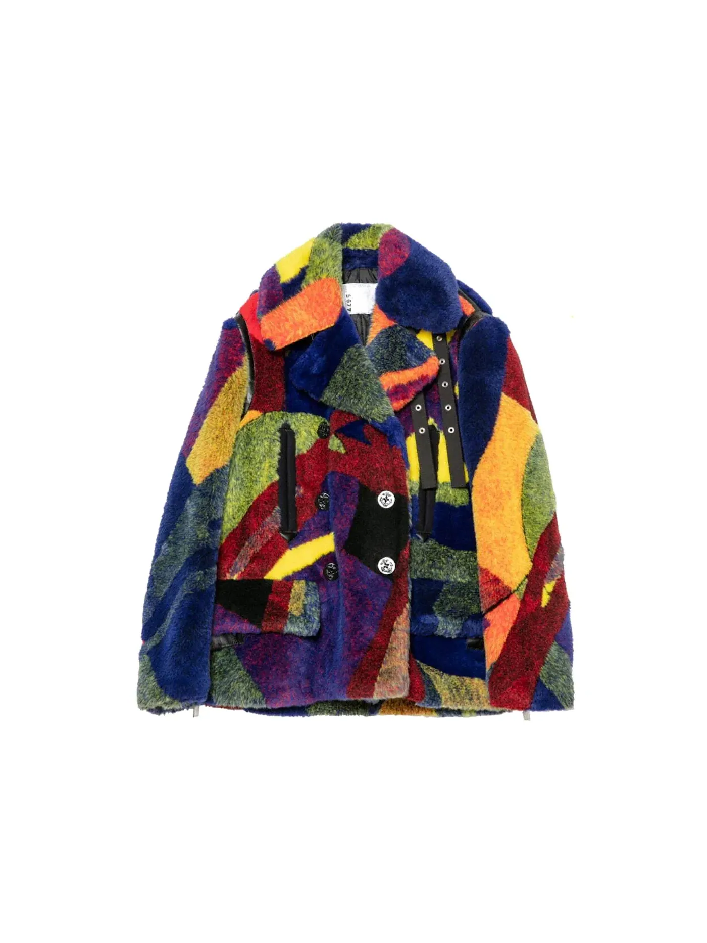 Женское пальто из искусственного меха KAWS x Sacai — изображение 1 из 1, мульти