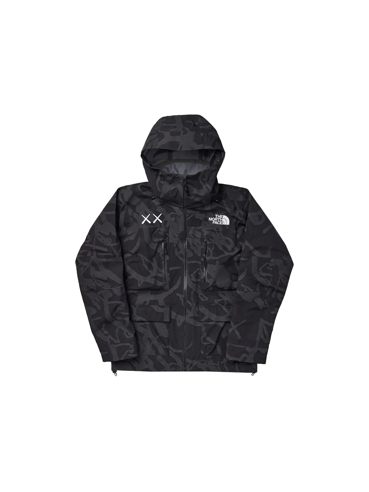 Мужская куртка с принтом KAWS x The North Face Freeride Jacket KAWS — изображение 1 из 1, черный